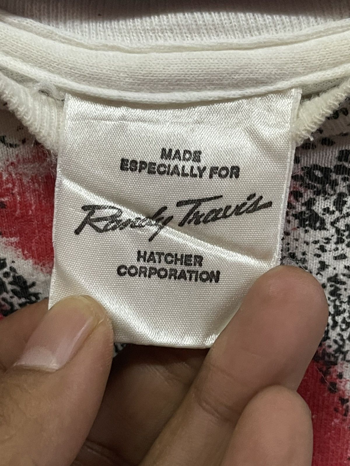 Vintage Vintage 90s Randy Travis All Over Print🔥🔥🔥 Size US XL / EU 56 / 4 - 4 Thumbnail