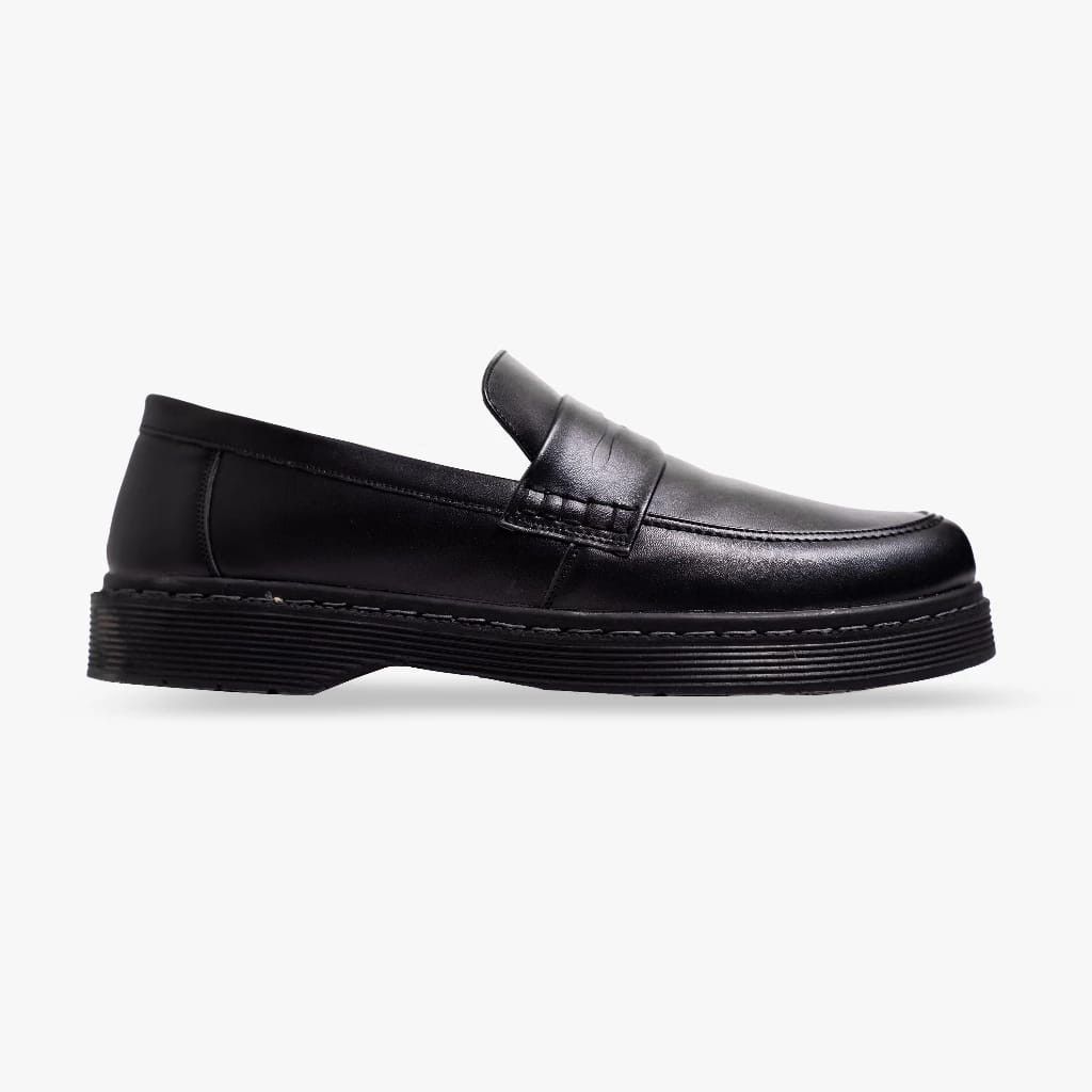 Genuine Leather Silane Loafer Shoes Leather Black Size US 10 / EU 43 - 4 Thumbnail