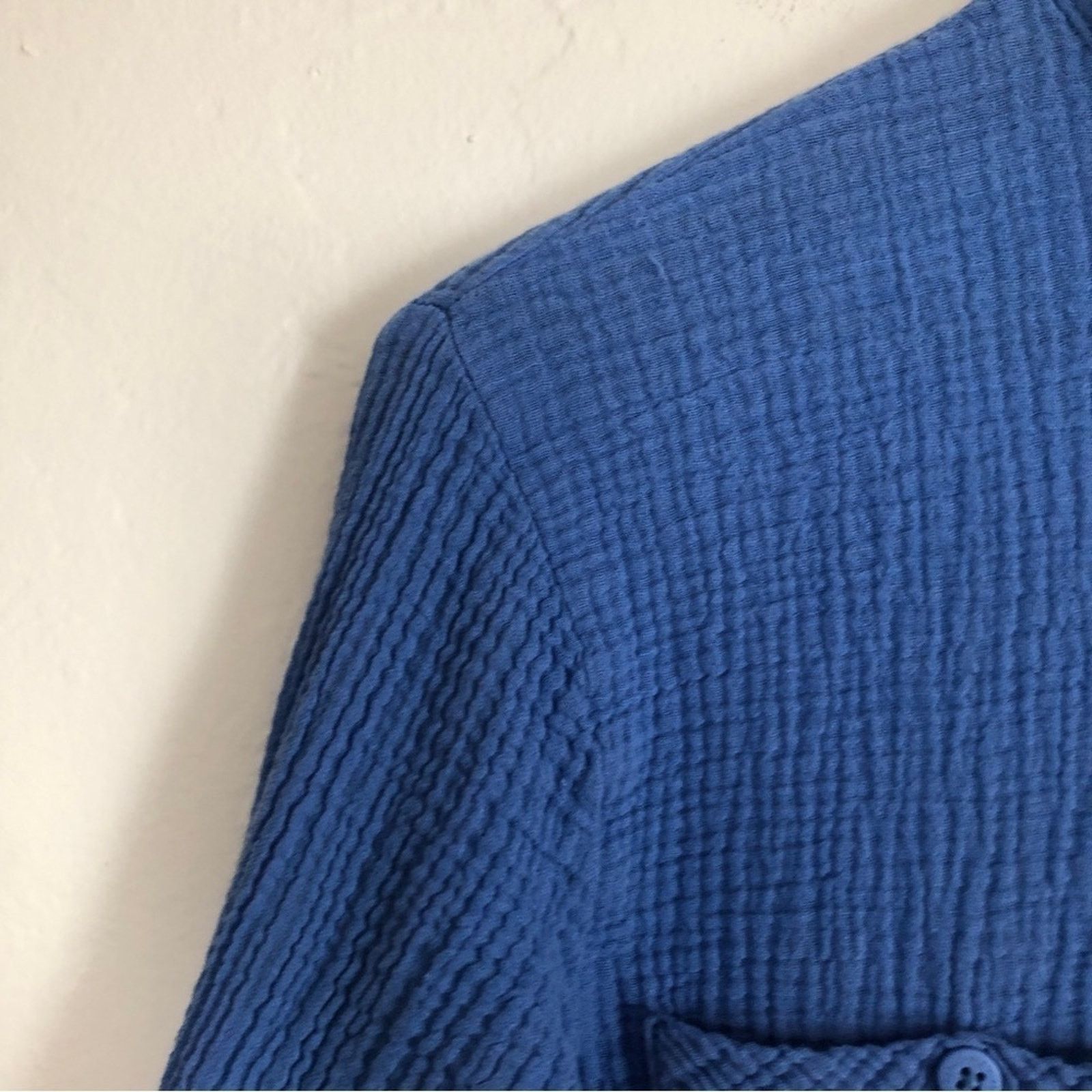 Anthropologie Anthropologie Sanctuary Boyfriend Shirt Blue Cotton Top Size XS / US 0-2 / IT 36-38 - 5 Thumbnail