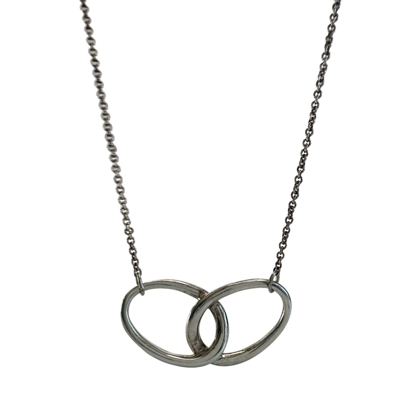 Tiffany & Co. Tiffany and Co Elsa Peretti Large Double Loop Necklace 15" Size ONE SIZE - 10 Thumbnail