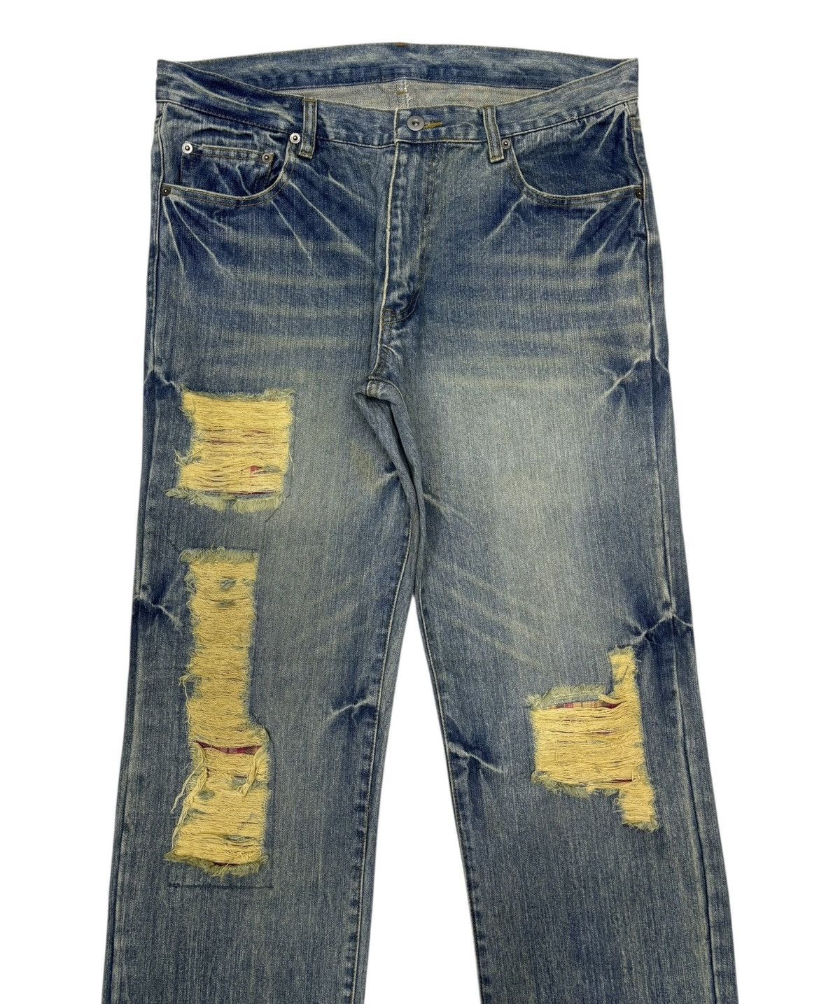 Isamu Katayama Backlash Vintage Japanese Baggy Loose Distressed Denim Jeans Size US 36 / EU 52 - 7 Thumbnail