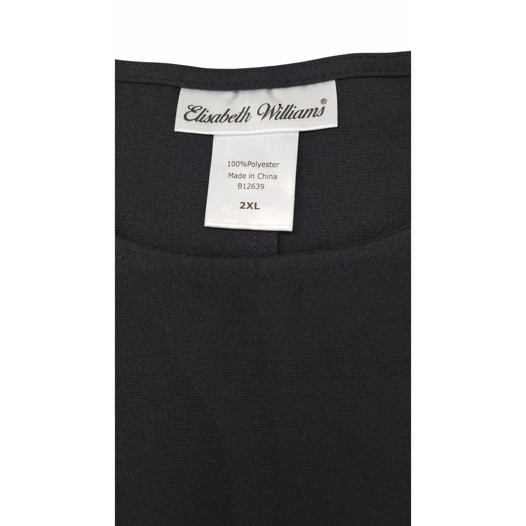 Other Elisabeth Williams Sleeveless Black Polyester Blouse 2XL Size XXL / US 16-18 / IT 52-54 - 3 Thumbnail