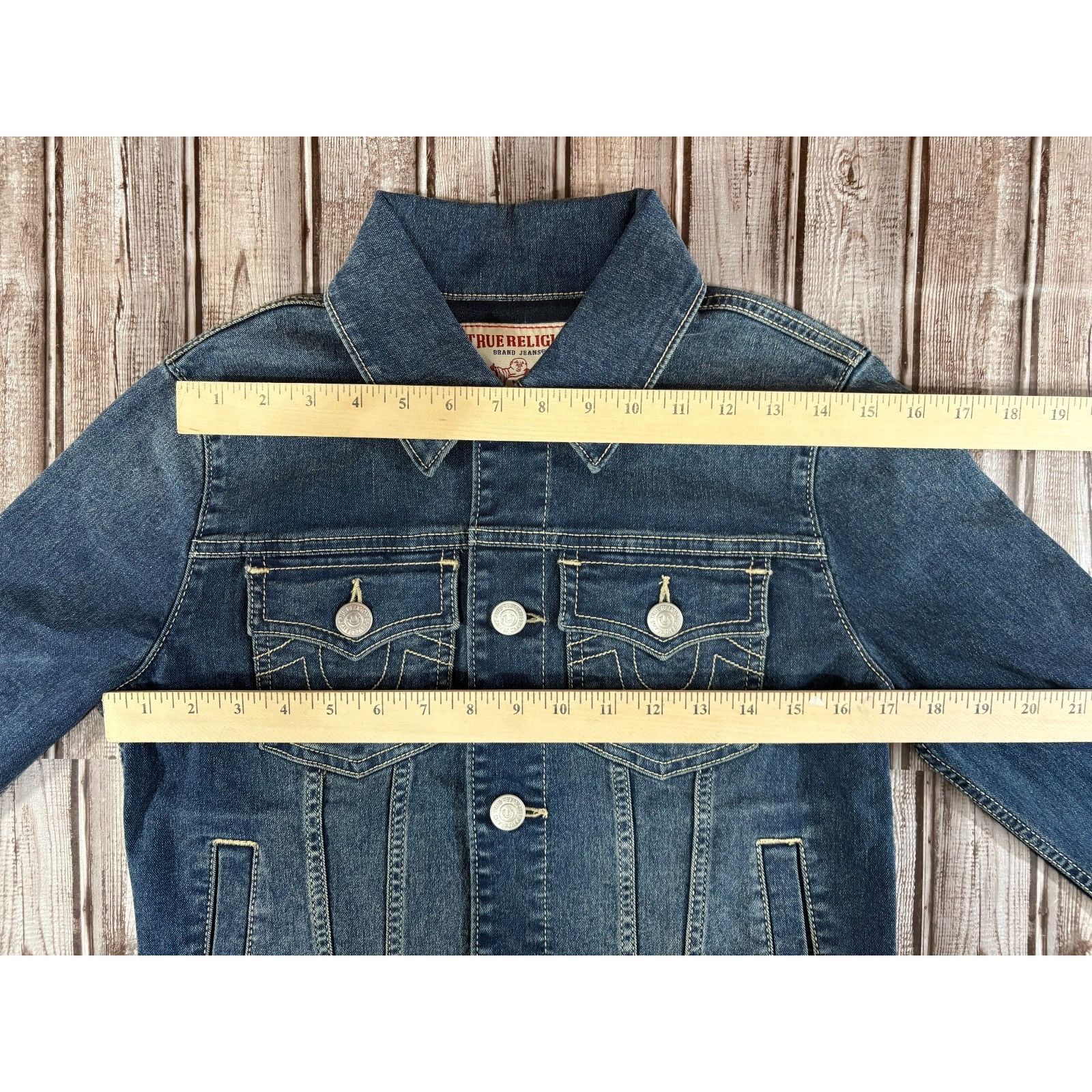 True Religion True Religion Jesse SN Slim Denim Jacket size S color blue N Size S / US 4 / IT 40 - 6 Thumbnail