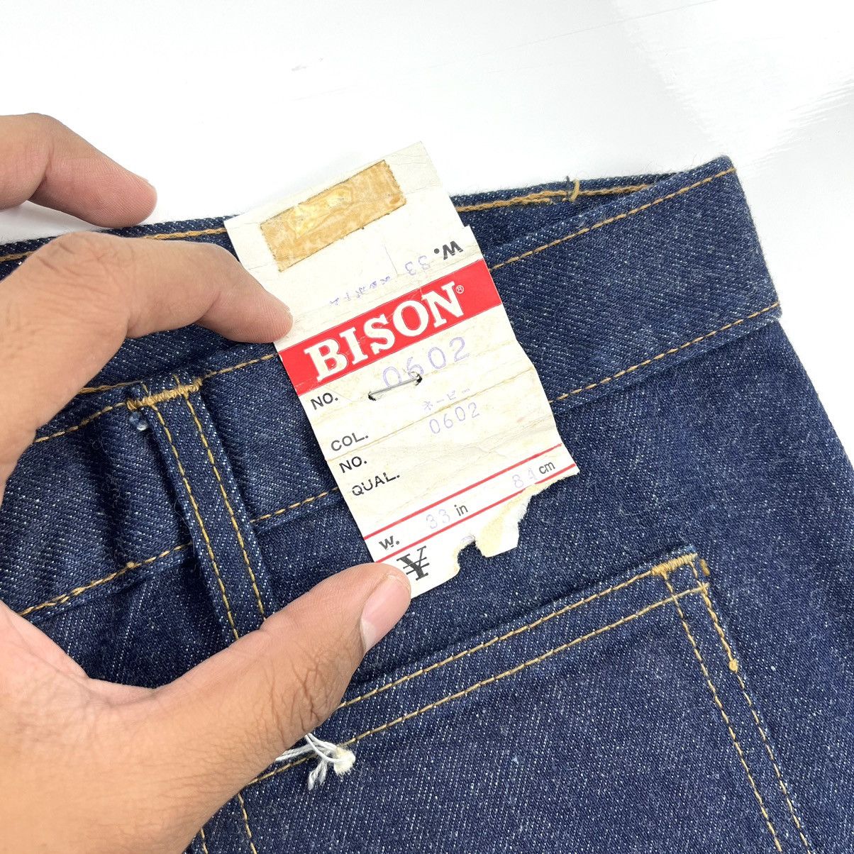 If Six Was Nine × Japanese Brand × Le Grande Bleu (L.G.B.) Crazy Bison Bell Button Bush Pants Bootcut Flared Jeans Size 33" - 10 Thumbnail