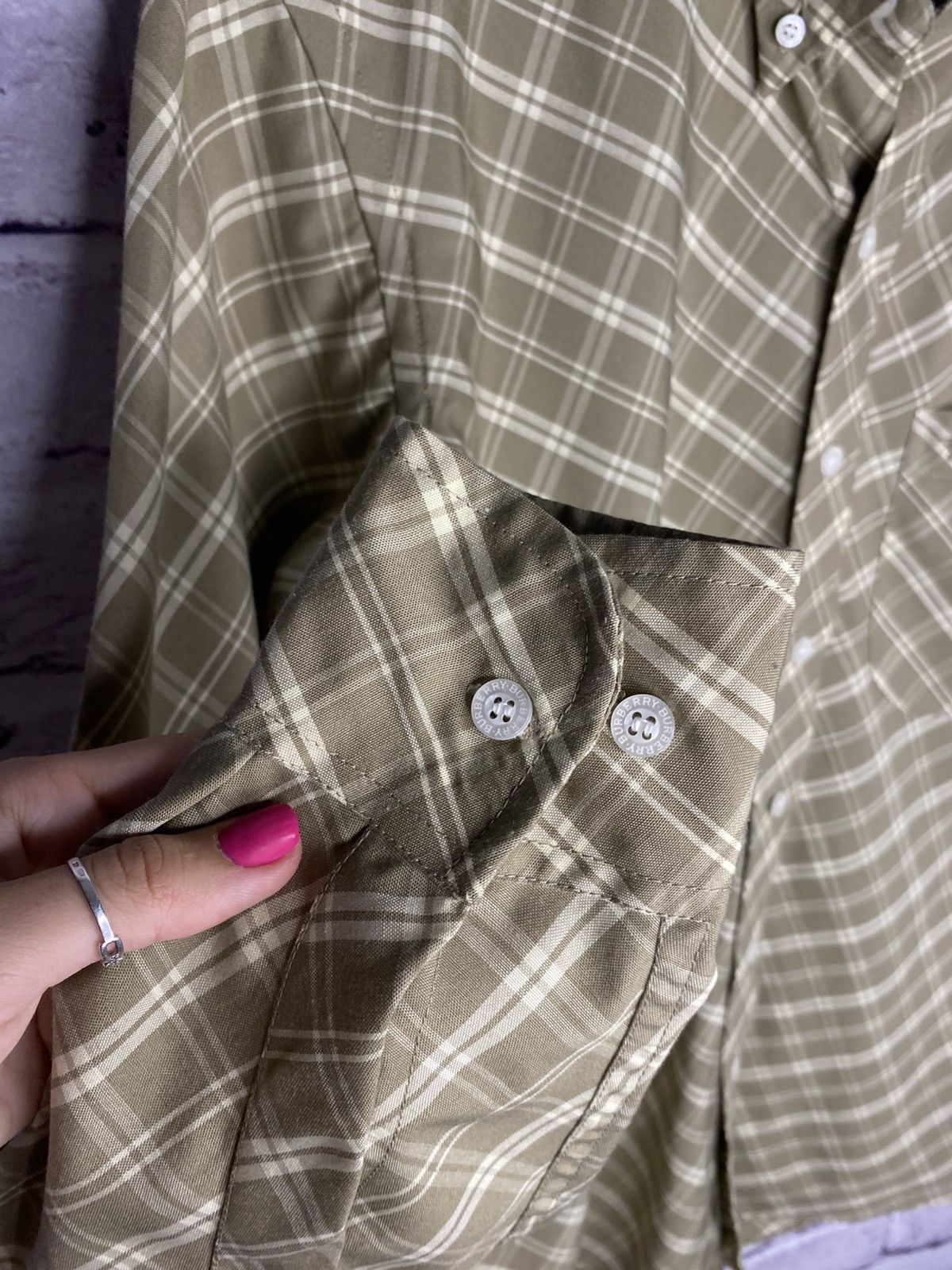 Burberry Mens Burberry Luxury Vintage Rare Striped Shirts Button Up Size US S / EU 44-46 / 1 - 6 Thumbnail