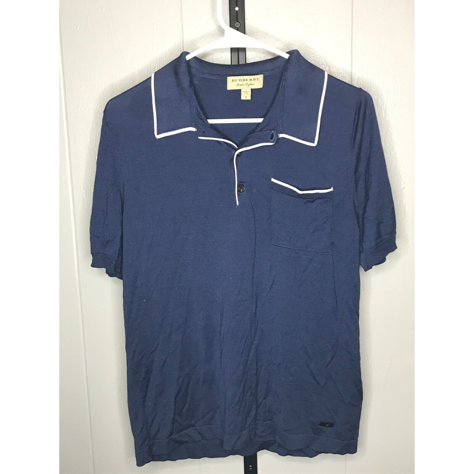 Burberry london men's polo shops shirt