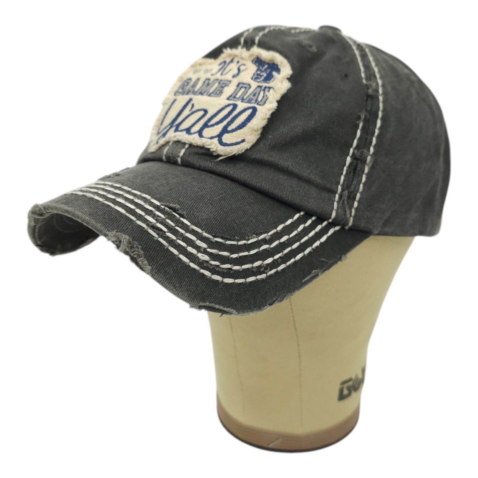 Other KBethos Its Game Day Yall Distressed Patch Strapback Cap Size ONE SIZE - 2 Thumbnail