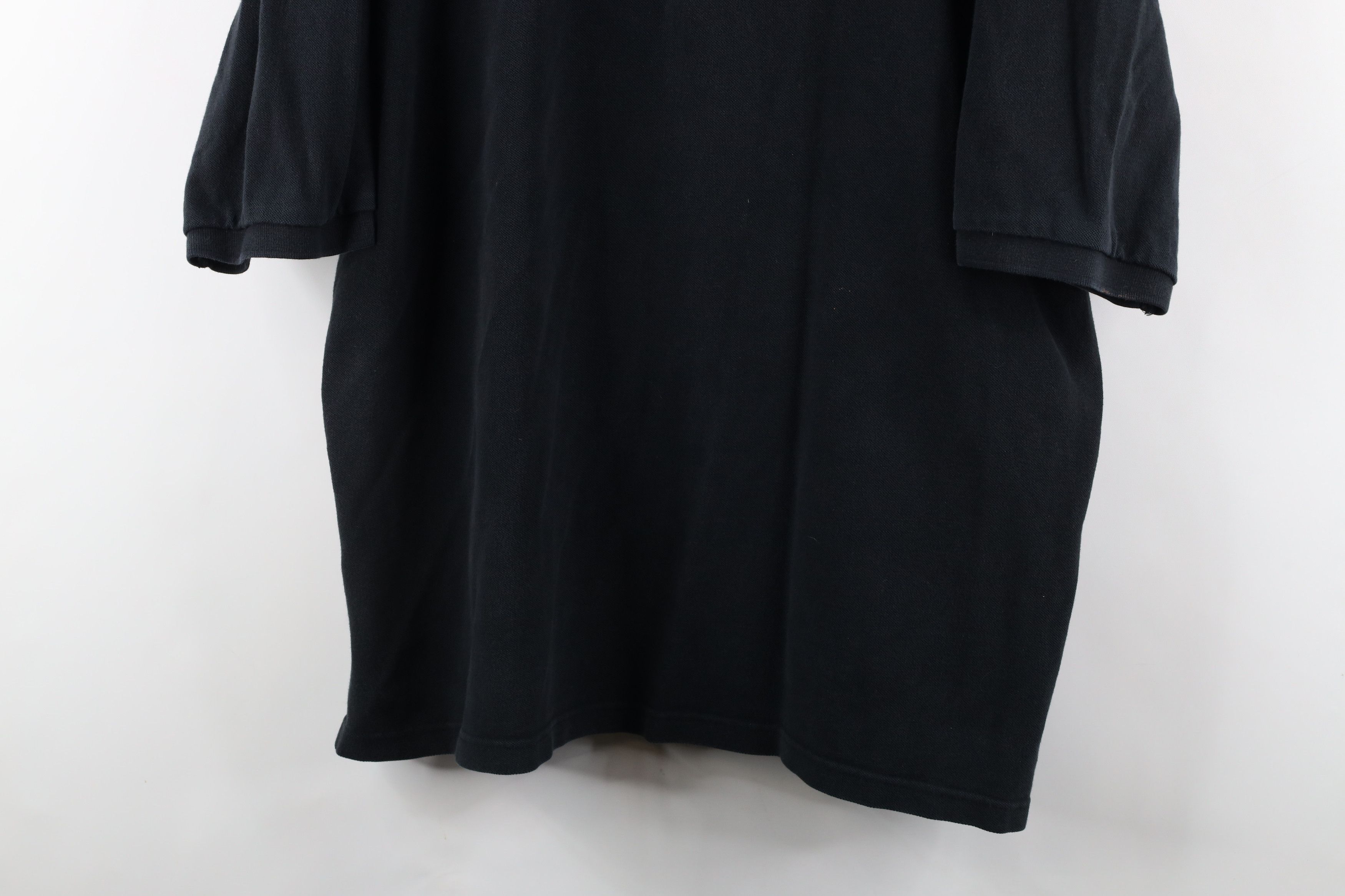Vintage Vintage 90s Streetwear Heavyweight Collared Polo Shirt Black Size US XL / EU 56 / 4 - 3 Thumbnail