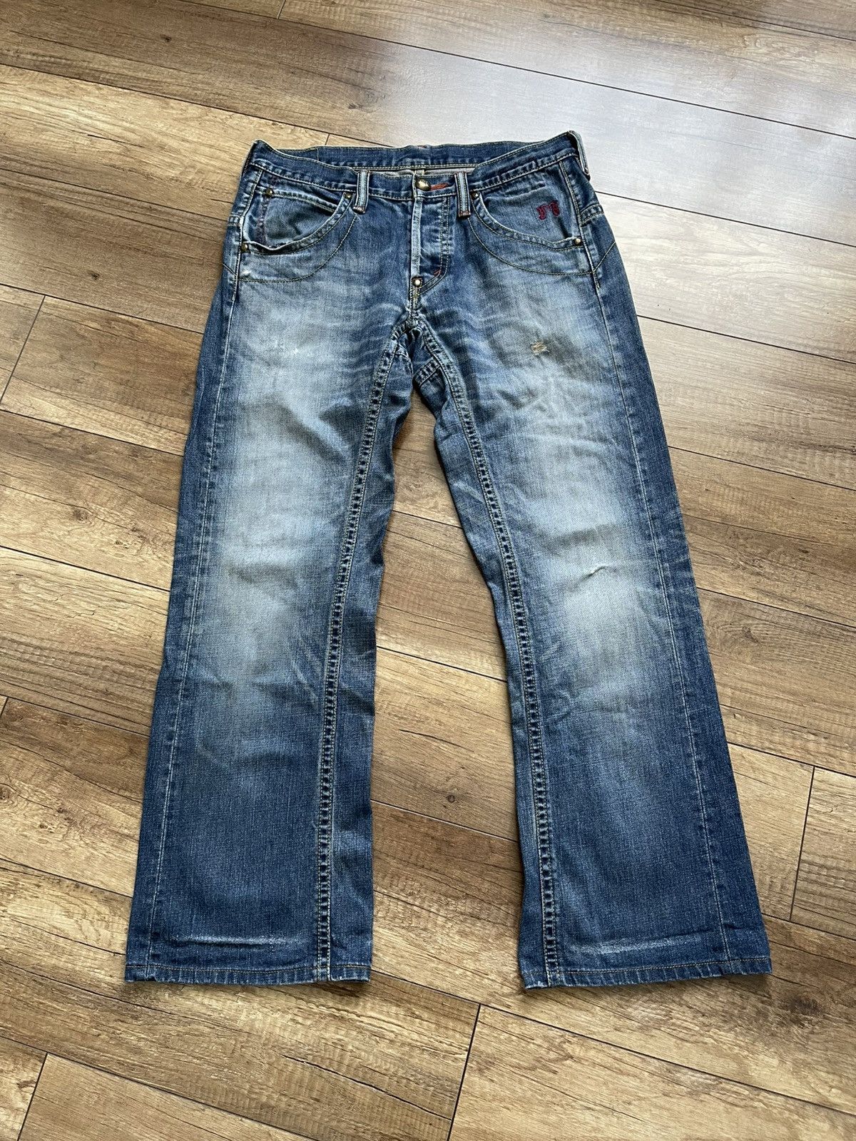 Mizra Japan Denim Jeans Distressed