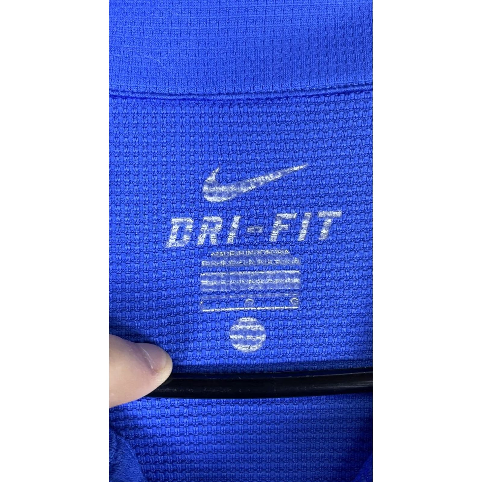 Nike Nike Dri-FIT Polo Shirt Mens XL Blue Solid Golf Short Sleeve Shirt Mens XL Blue Nike Dri-FIT Polo Size US XL / EU 56 / 4 - 4 Thumbnail