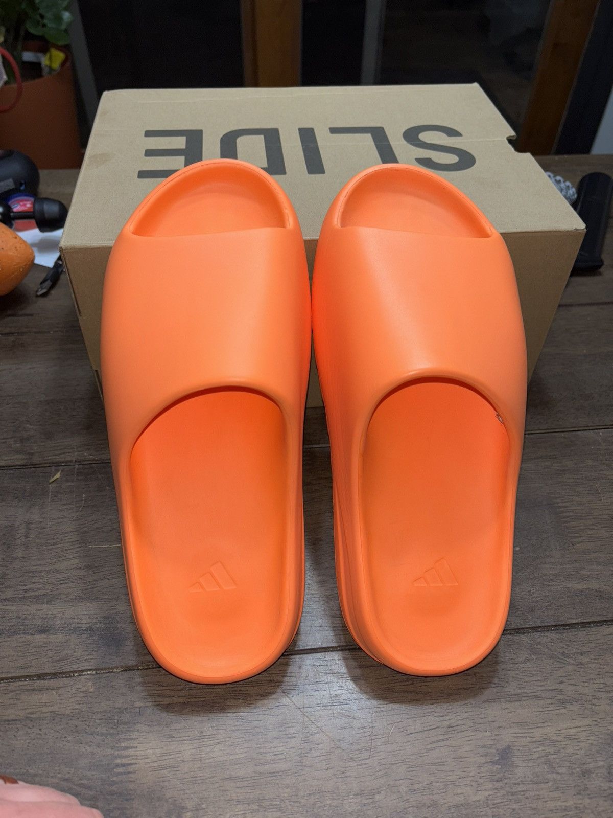 Adidas Adidas Yeezy slide Enflame Orange Size US 12 / EU 45 - 3 Thumbnail