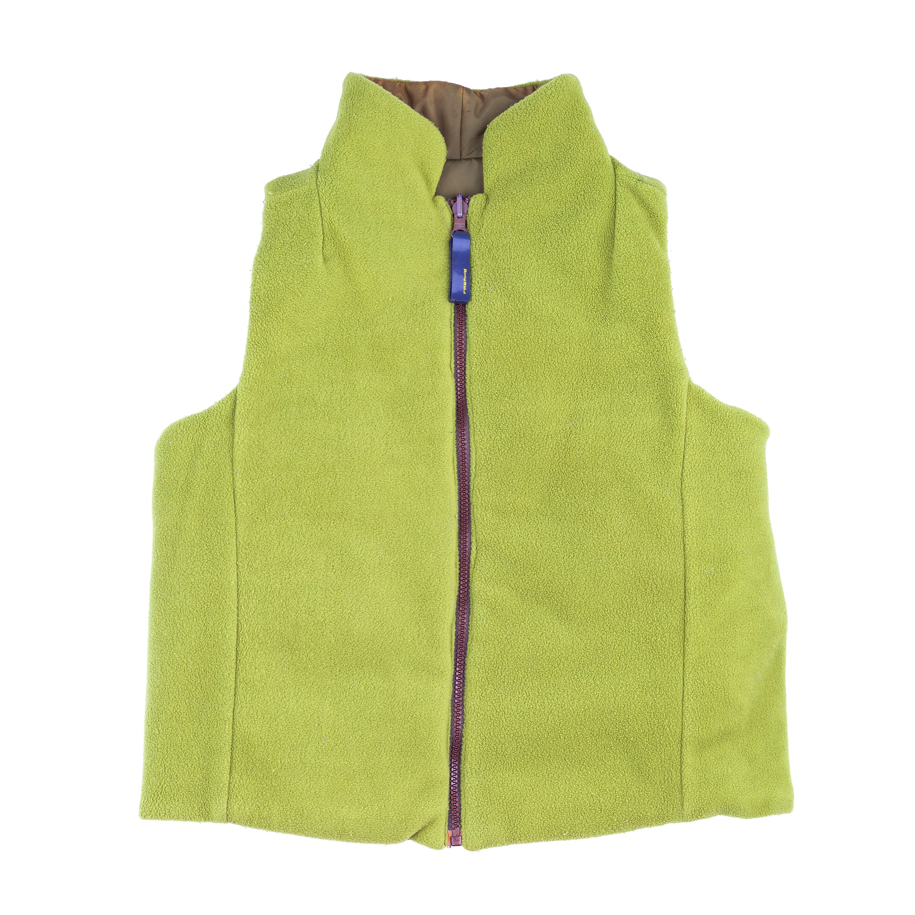 Diesel Diesel Reversible Vintage Fleece Sleeveless Green Vest Size S / US 4 / IT 40 - 3 Thumbnail