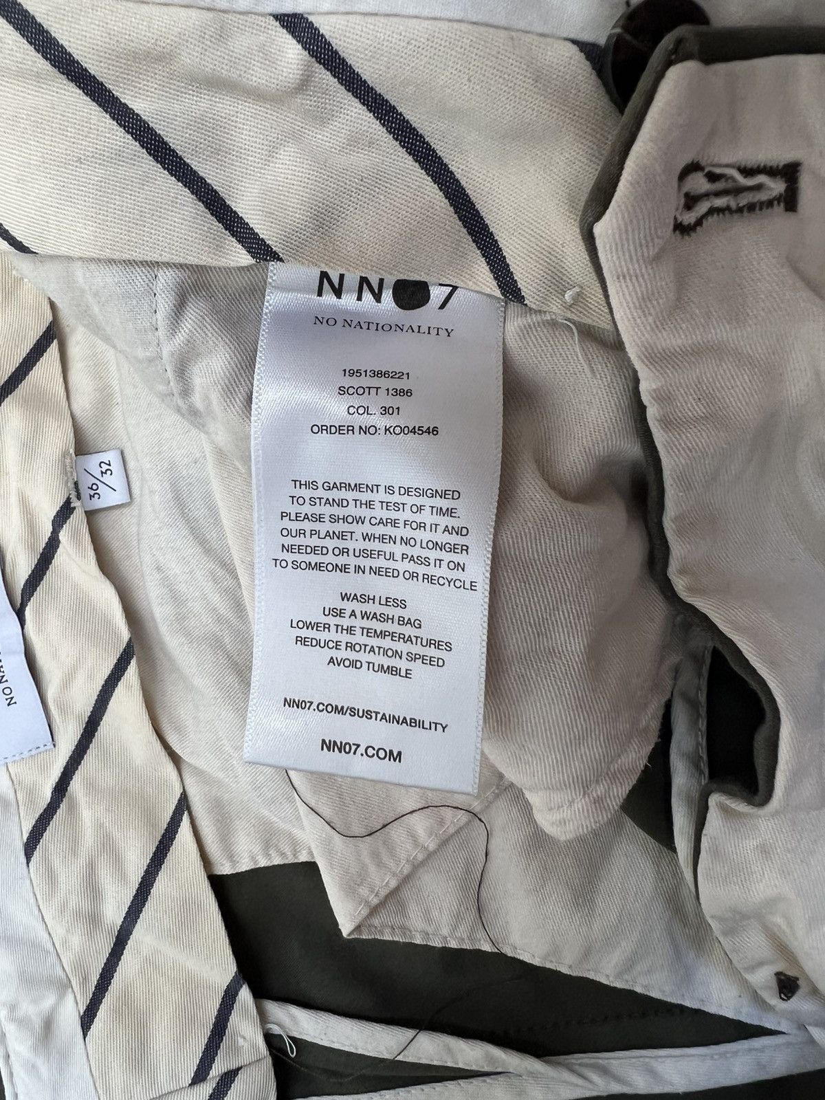 NN07 NN07 Scott Classic tailored slim fit Chino Size US 36 / EU 52 - 4 Thumbnail