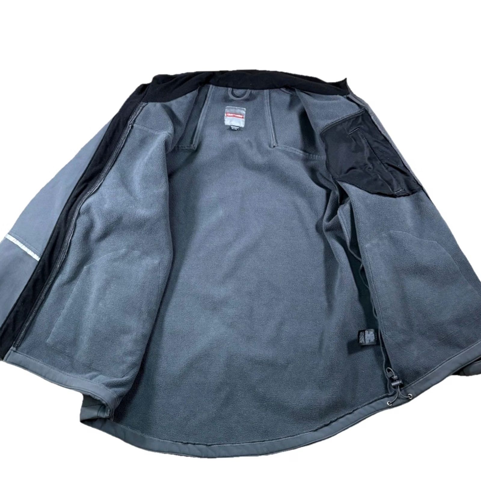 Sears Y2K Sears Craftsman Tools Winter Full Zip Jacket Grey & Black XXL Men Athletic Outdoor Retro Workwear Full Zip Jacket Size US XXL / EU 58 / 5 - 3 Thumbnail