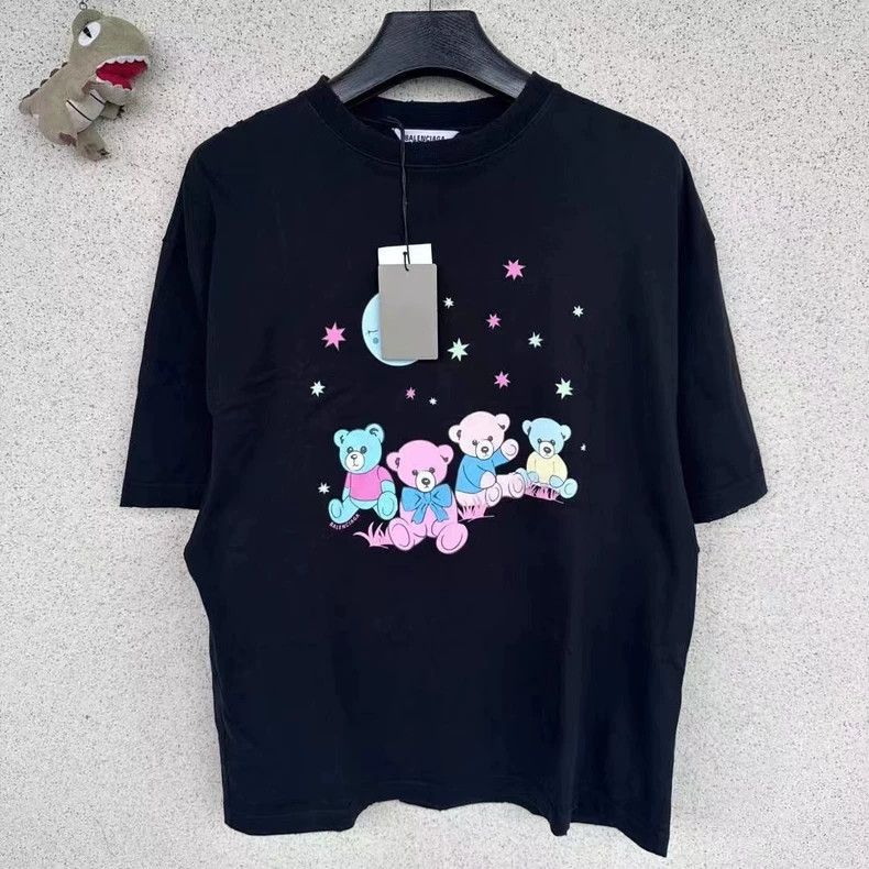 Balenciaga Moon Bear Distressed T-shirt - dmc