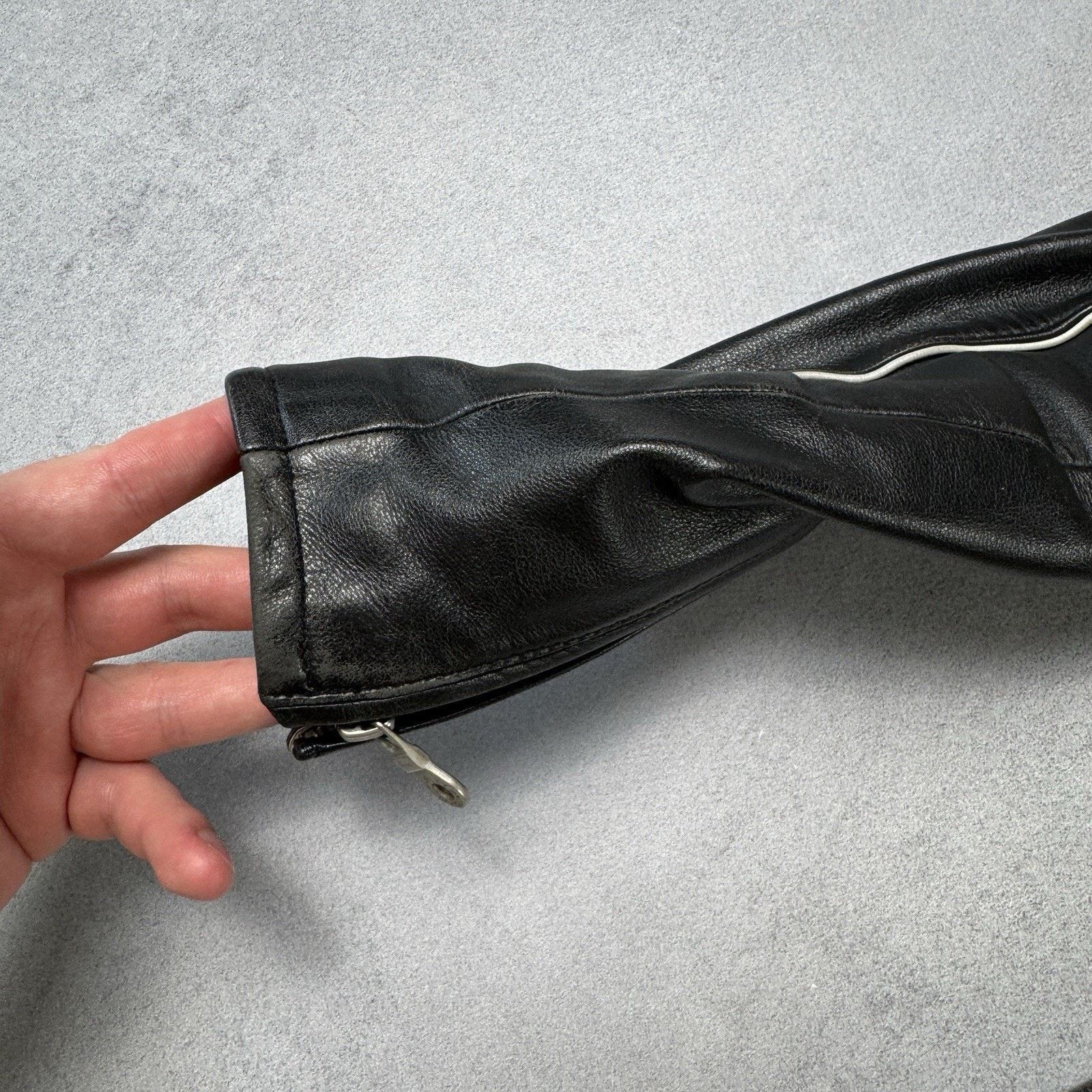 Harley Davidson Harley Davidson Leather Racing Jacket Women's Vintage Y2K Size XS / US 0-2 / IT 36-38 - 6 Thumbnail