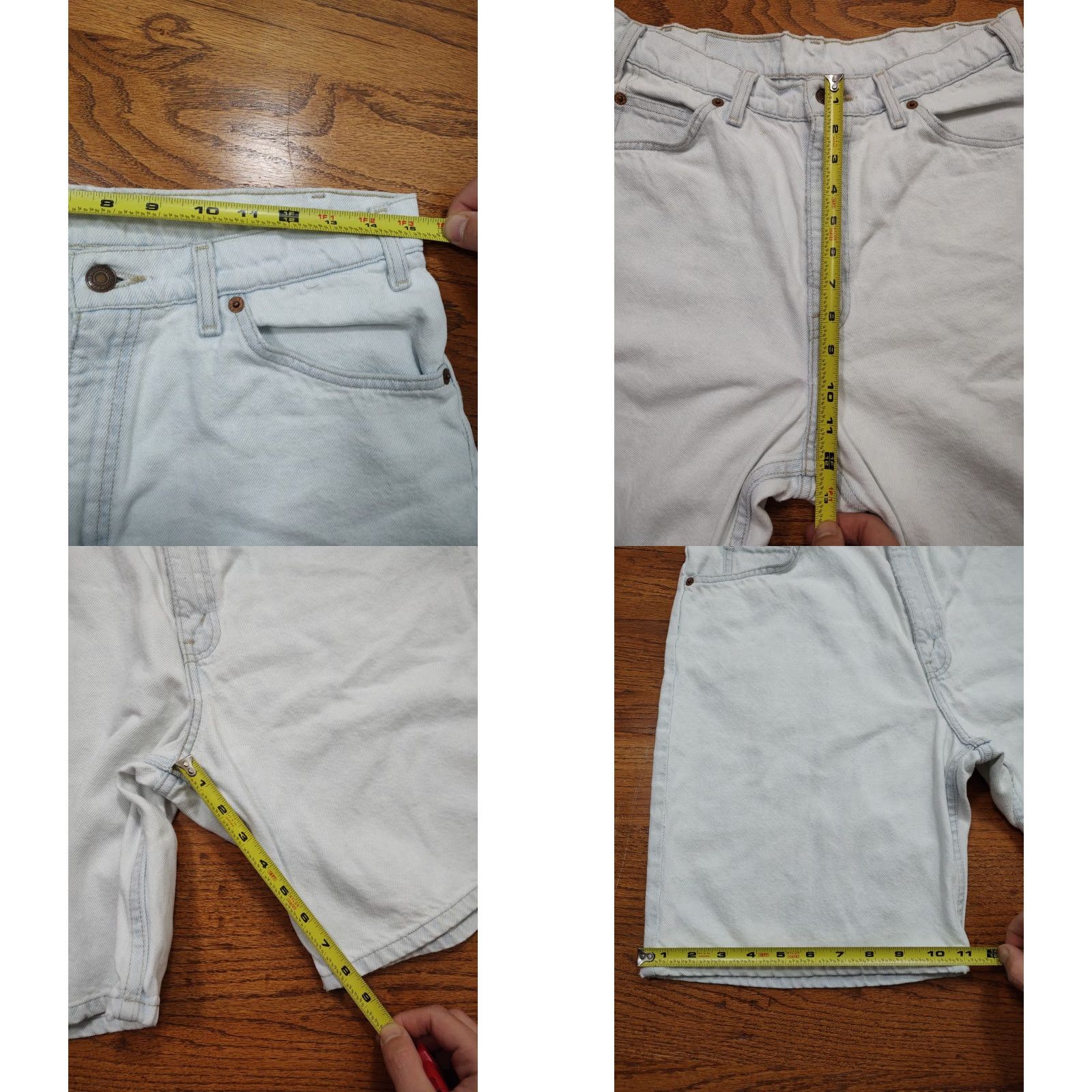 Levi's VINTAGE Levi's Shorts Mens 30 Light Blue 550 Orange Tab Relaxed Denim USA 90s Size US 30 / EU 46 - 9 Thumbnail