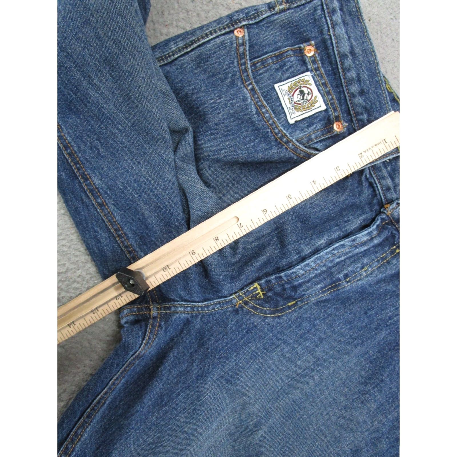 Denime Cinch Jeans Mens 35x38 Blue Medium Wash Straight Leg Stretch Denim Western Size US 35 - 6 Thumbnail