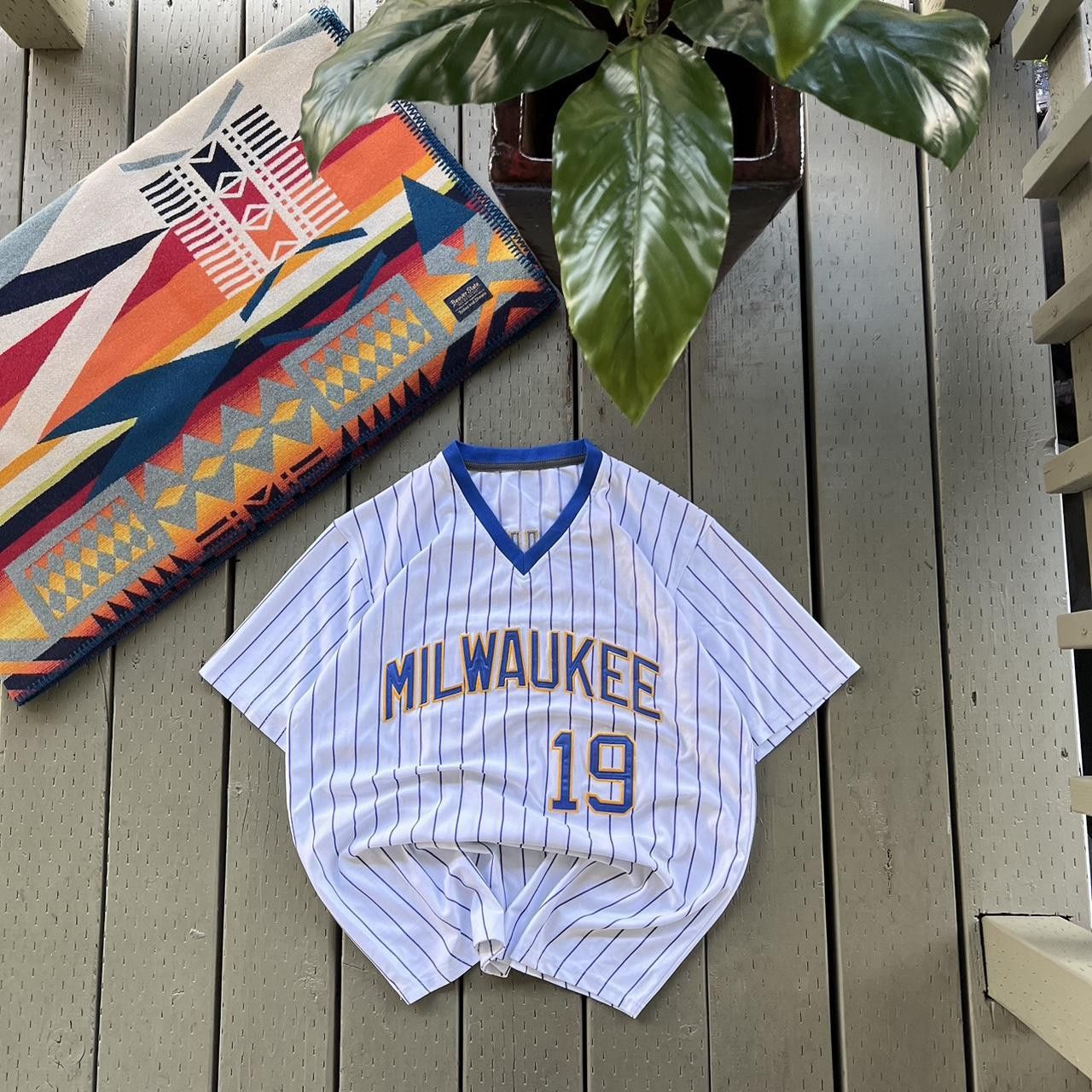 MLB × Vintage Milwaukee Brewers Baseball Jersey SGA L Vintage Retro MLB Size US L / EU 52-54 / 3 - 2 Thumbnail