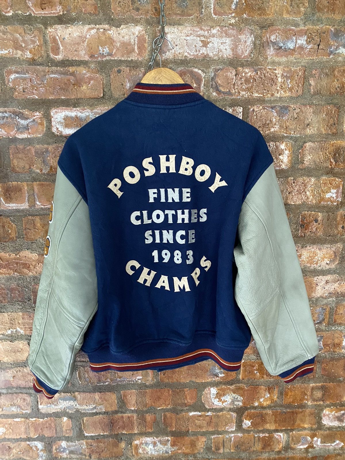 Swagger 1990s POSH BOY leather man Varsity Jacket Size US M / EU 48-50 / 2 - 10 Thumbnail