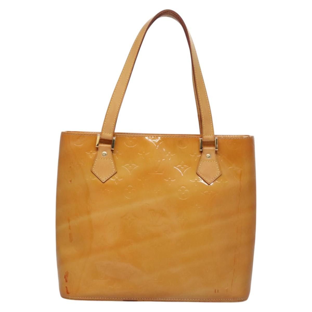 Louis Vuitton LOUIS VUITTON Monogram Vernis Houston Hand Bag Beige M91004 Size ONE SIZE - 2 Thumbnail