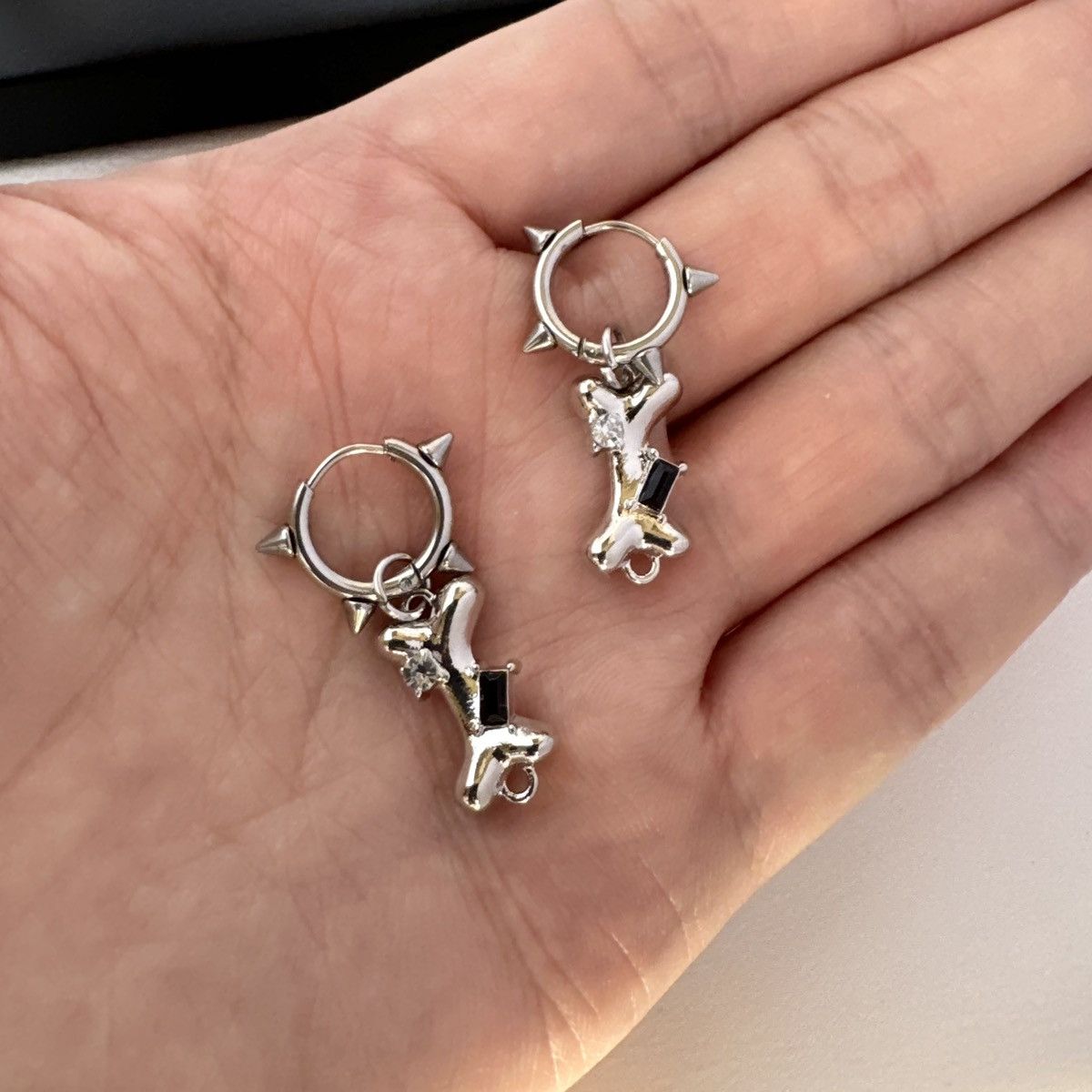 Other Dog Bone Dangle Drop Earrings for Women Men Size ONE SIZE - 4 Thumbnail