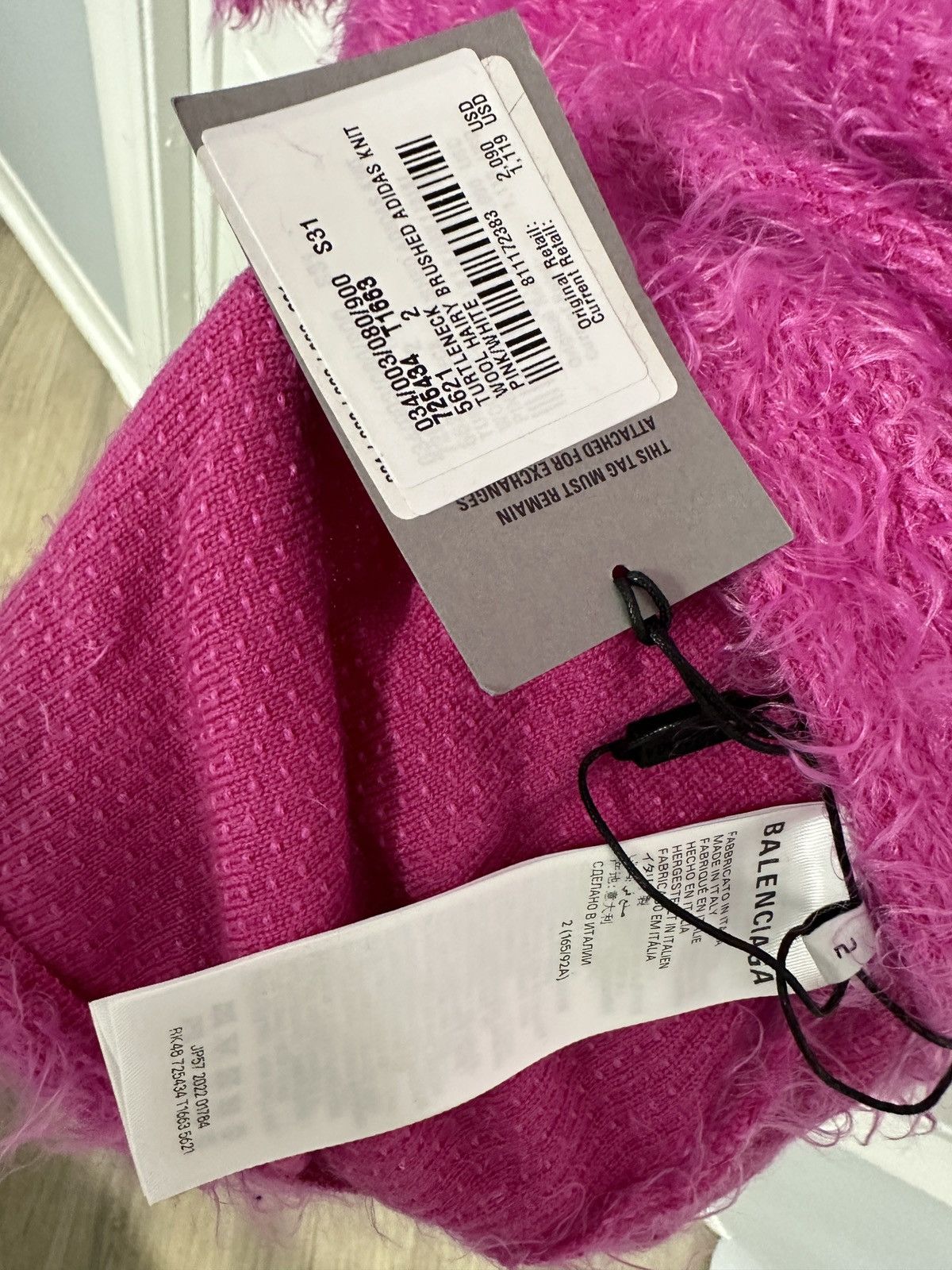 Adidas × Balenciaga TURTLENECK WOOL SWEETER HAIRY BRUSHED KNIT BALENCIAGA ADIDAS Size US M / EU 48-50 / 2 - 5 Thumbnail