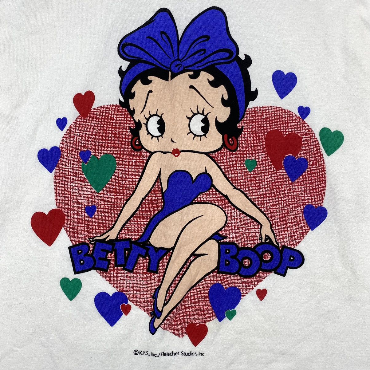 Cartoon Network × Vintage Vintage 90's BETTY BOOP Colourful Love Graphic Tee Shirt Size US M / EU 48-50 / 2 - 3 Thumbnail