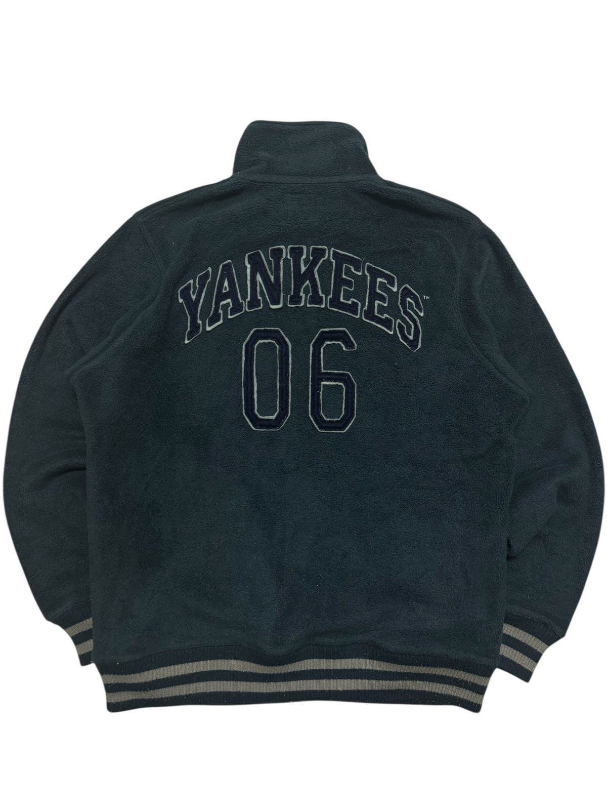 New York Yankees 💥90s STYLE💥VINTAGE 2007s MLB X UNIQLO HALFZIPPER SWEATER Size US L / EU 52-54 / 3 - 3 Thumbnail