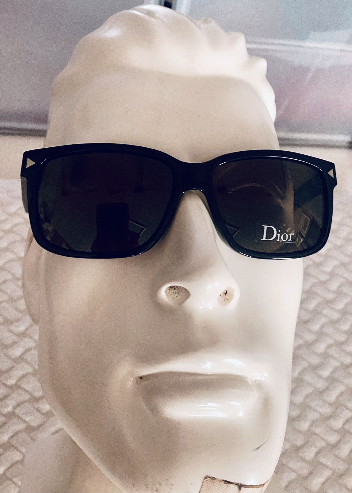 Dior Dior 🇮🇹 Homme black tie 104S Noir square sunglasses NEW Size ONE SIZE - 13 Thumbnail