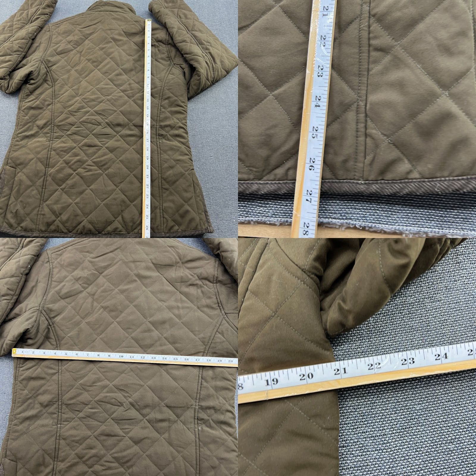 Albam Harkila Alba Womens Quilted Jacket Brown Size 44 Polyester Insulated Parka Full Zip Hooded Women Size S / US 4 / IT 40 - 10 Thumbnail