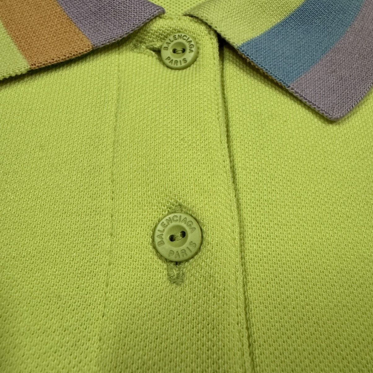 Balenciaga Vtg🔥Luxury BB Balenciaga Multicolor Ringer Polo Shirt Size US L / EU 52-54 / 3 - 14 Thumbnail