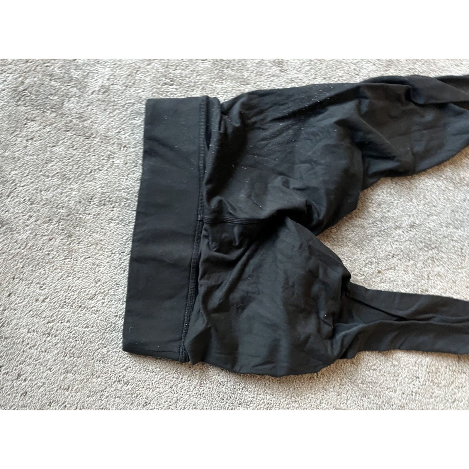 Victoria's Secret VINTAGE Victoria's Secret Leggings Women's XS Black Striped Bodybuilding Activewear Slimming 2010s Size 26" / US 2 / IT 38 - 4 Thumbnail