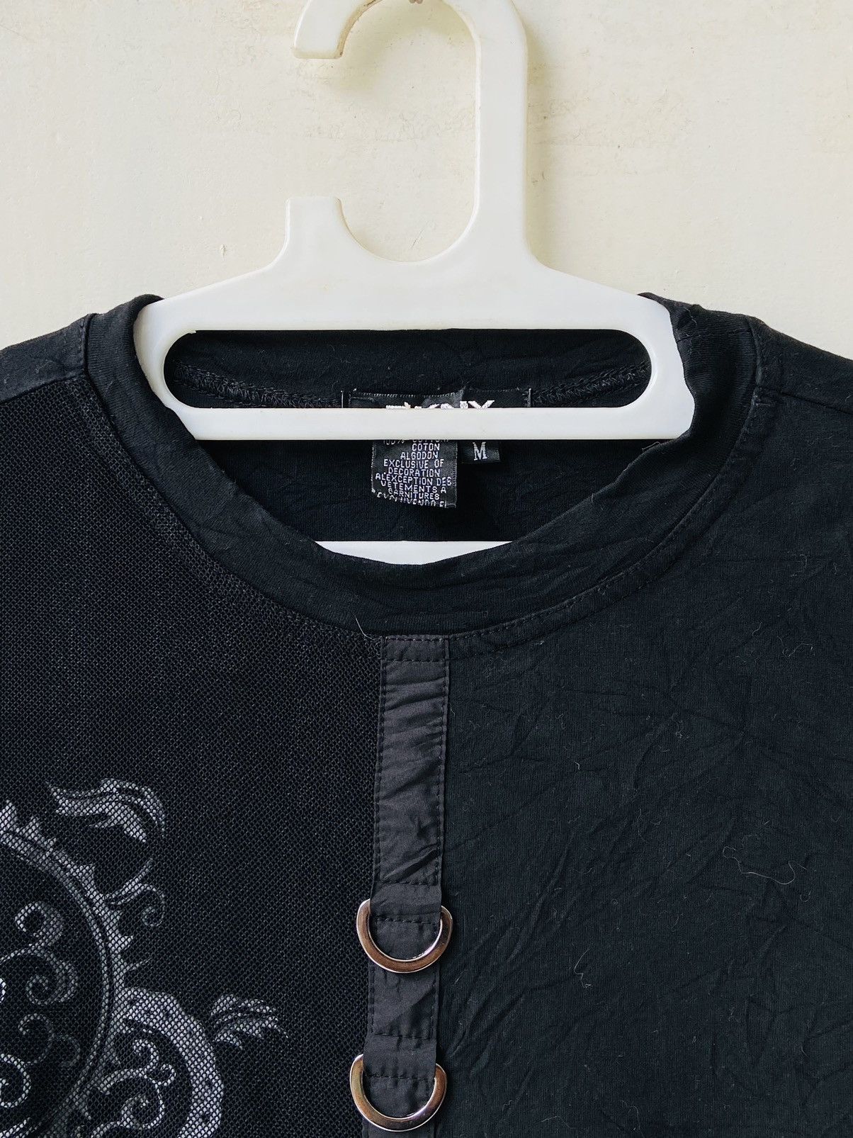 DKNY DKNY Black Mesh Long Sleeve Size US S / EU 44-46 / 1 - 9 Thumbnail