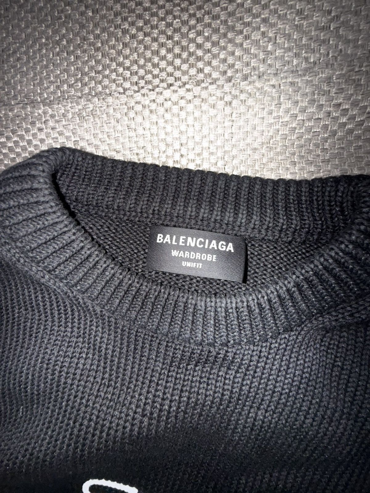 Balenciaga Balenciaga Logo Knit Sweater Size US L / EU 52-54 / 3 - 3 Thumbnail