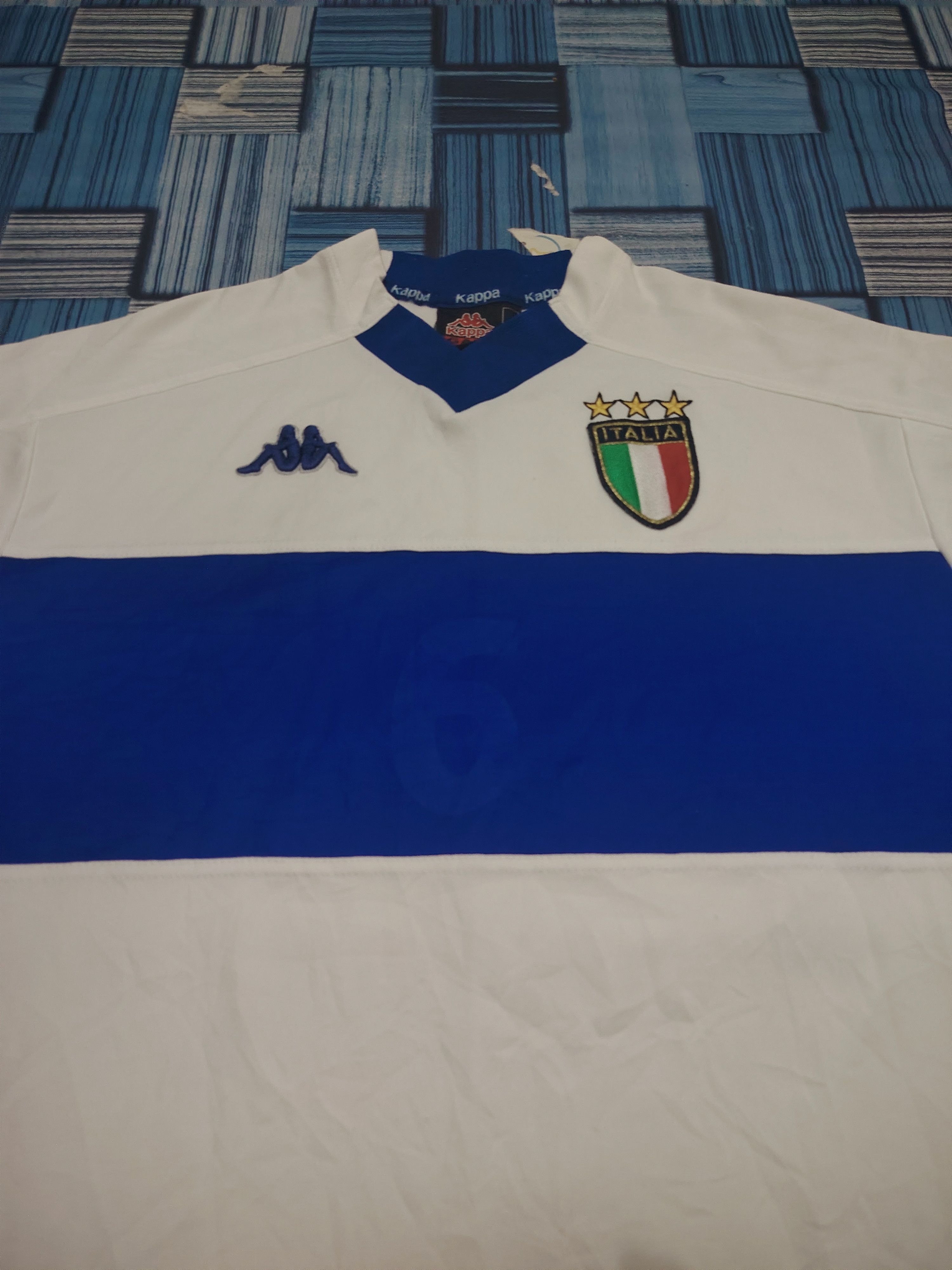 Vintage Vtg 1998 1999 Italy Away Kappa Jersey Size US L / EU 52-54 / 3 - 3 Thumbnail