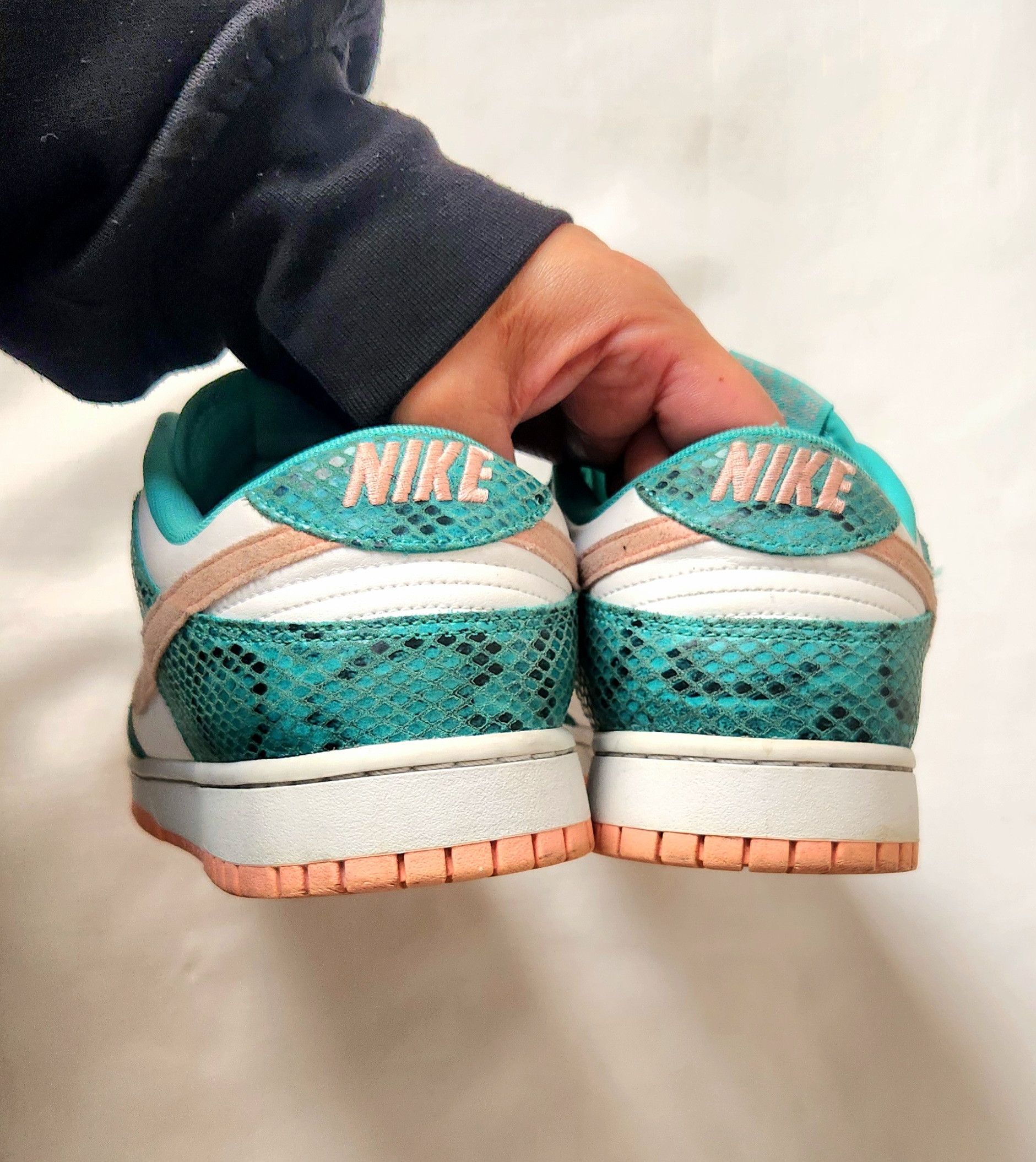 Nike Nike Dunk Low Snakeskin Washed Teal Bleached Coral size 13 Size US 13 / EU 46 - 7 Thumbnail
