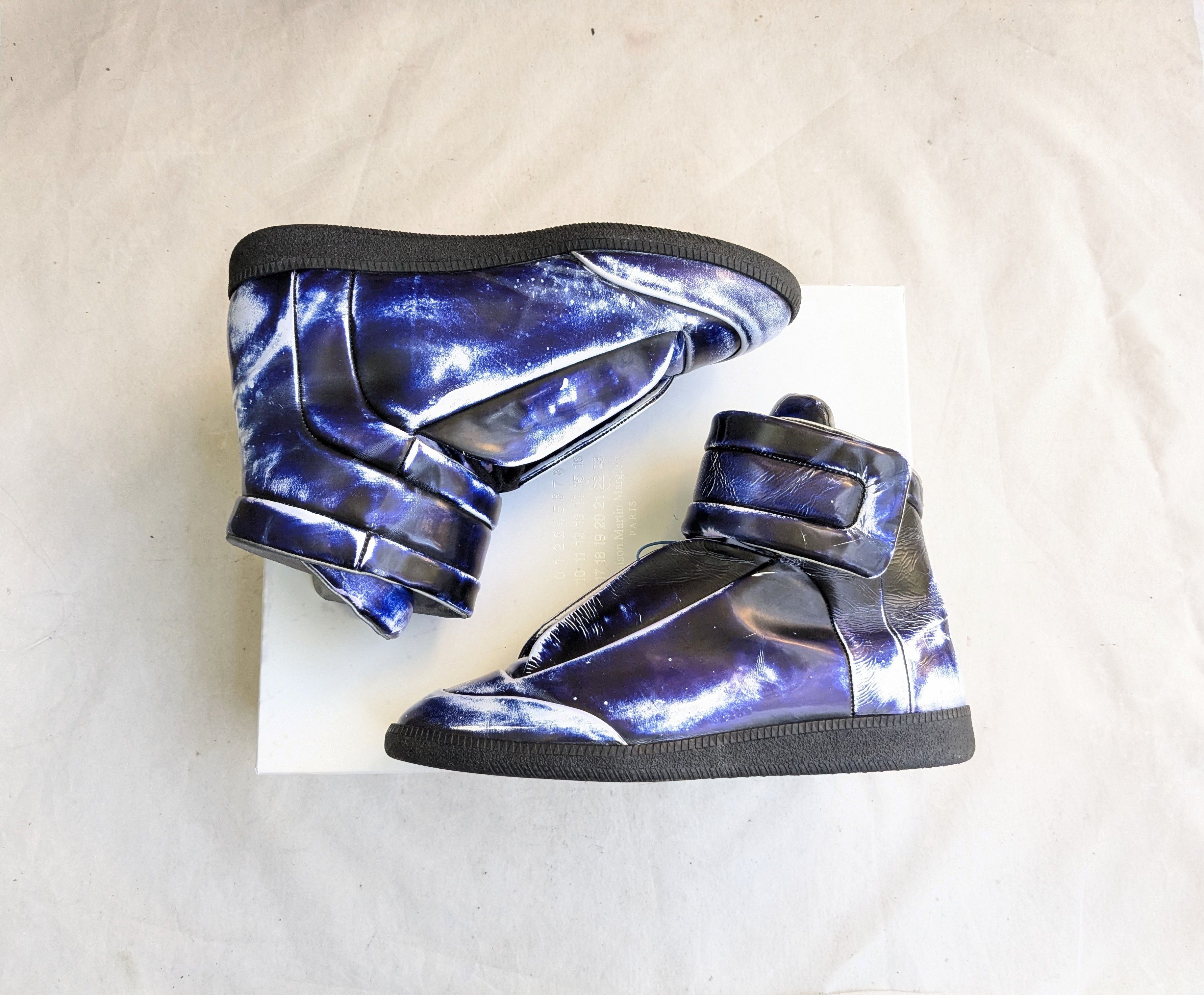Maison Margiela Maison Margiela Future Blue Black 12 45 Leather High Tops Size US 11 / EU 44 - 1 Thumbnail