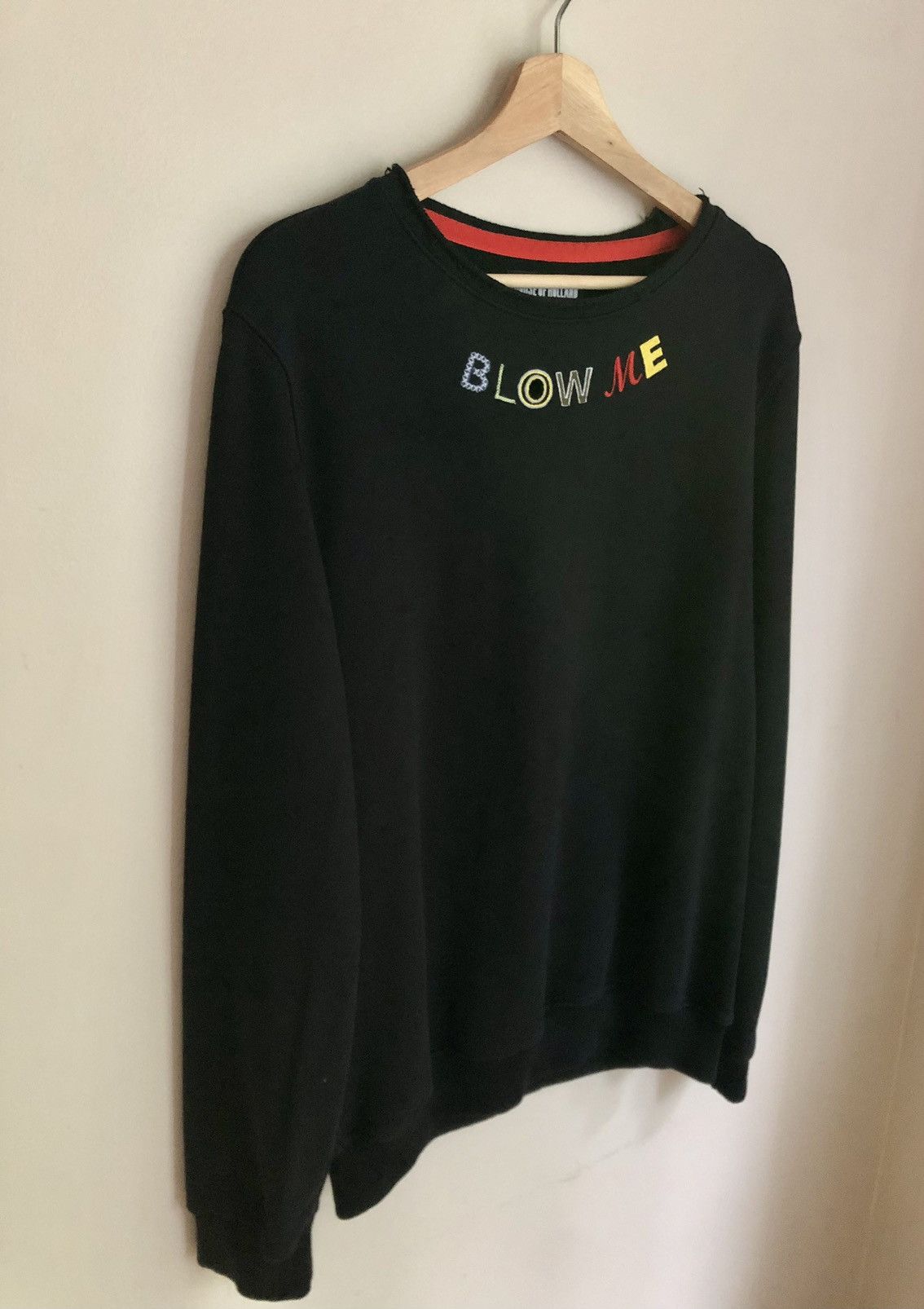 House Of Holland × Japanese Brand × Vintage House of Holland ‘BLOW ME’ Embroidered Sweatshirt Size US M / EU 48-50 / 2 - 16 Thumbnail