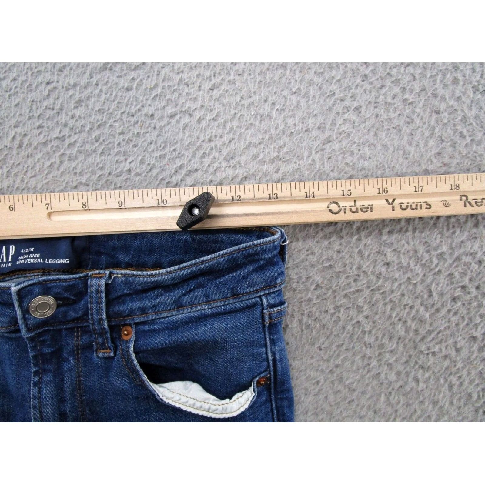Gap Gap Women Jeans Jegging High Rise 4 Blue Stretch Plus Size 4 27R Universal Legging Jeggings Jeans Women's Size 4/27R Stretch Size 27" / US 4 / IT 40 - 6 Thumbnail