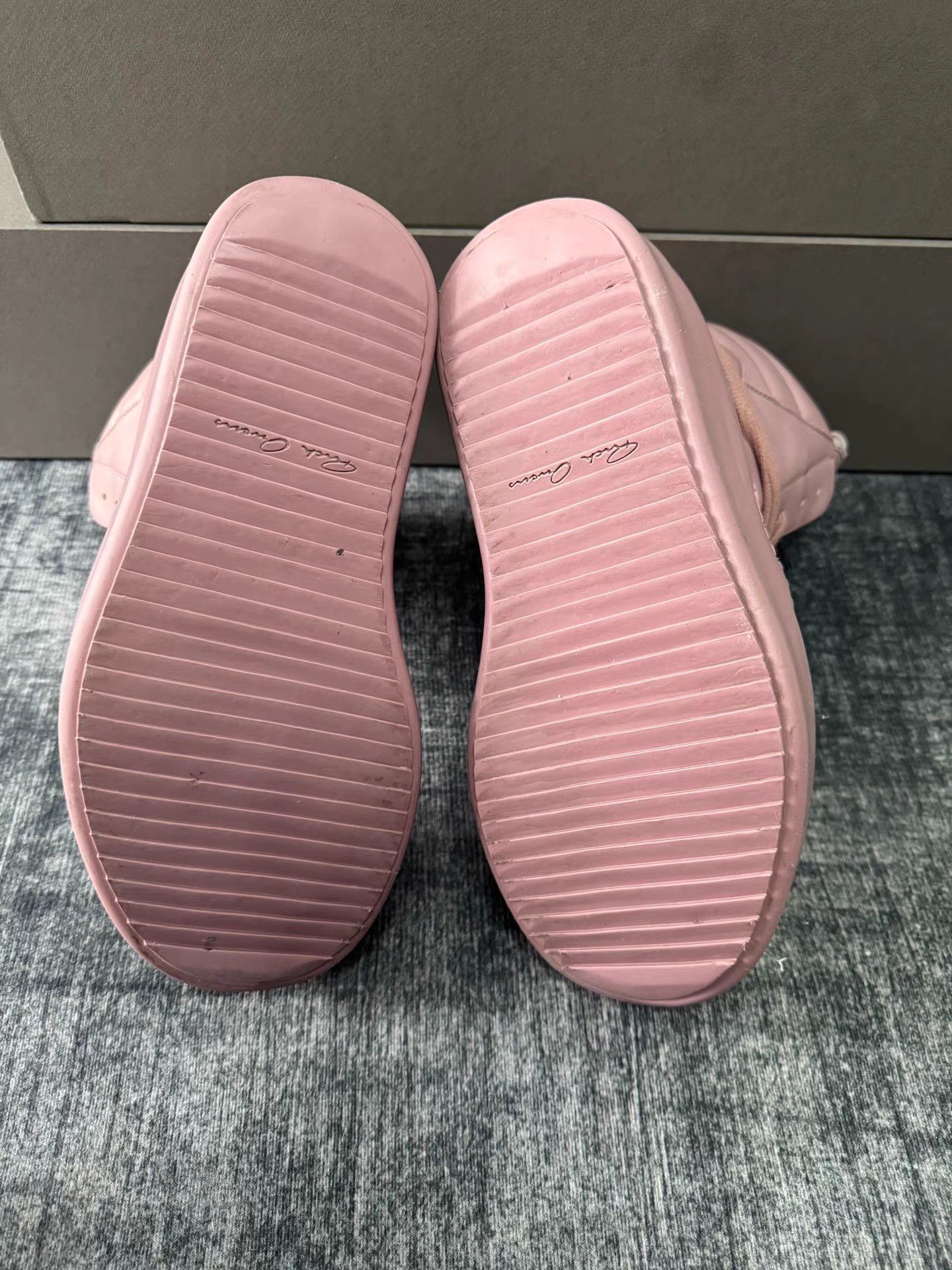 Rick Owens Rick Owens Mainline Thick Sole Triangle Sneakers Dusty Pink Size US 7 / EU 40 - 4 Thumbnail