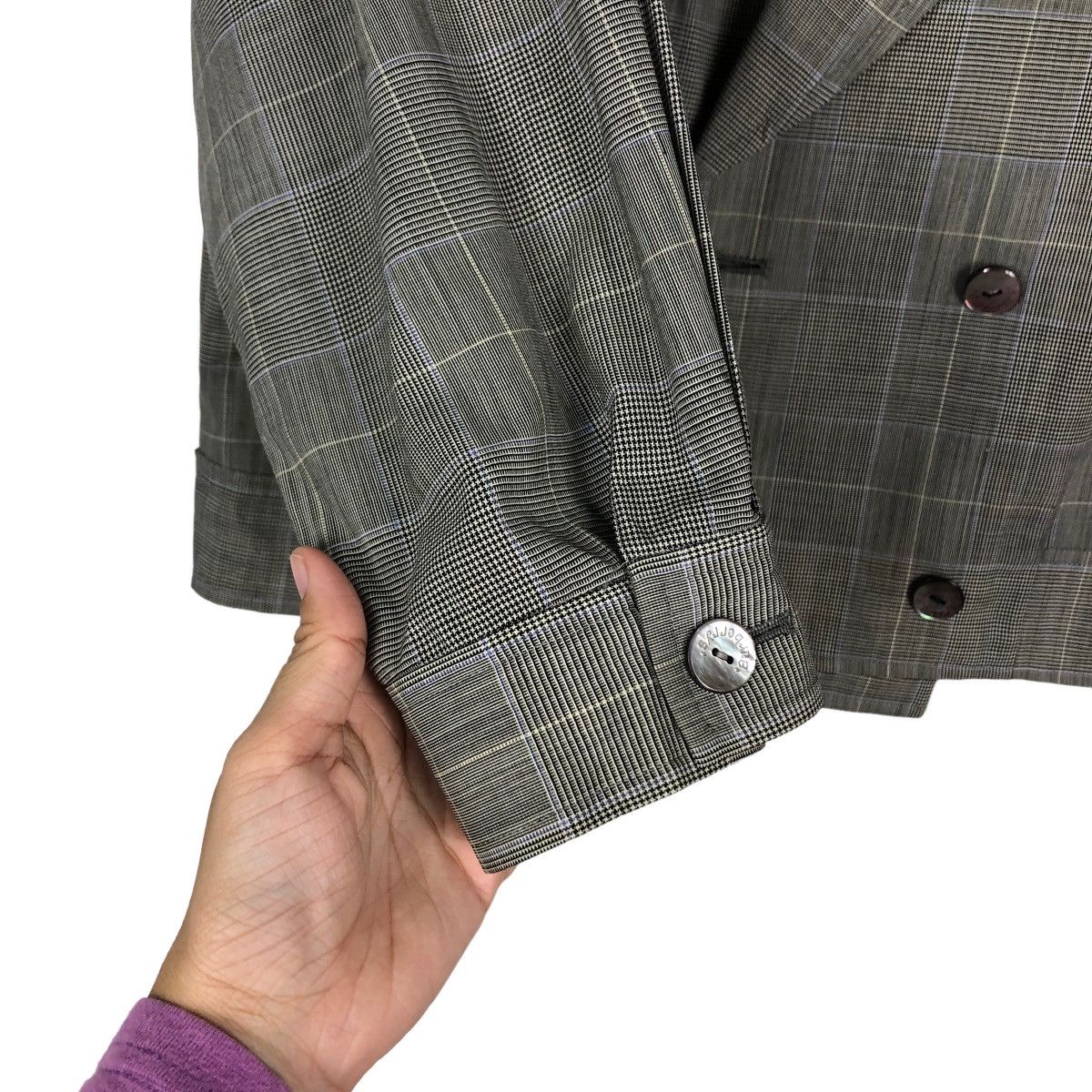 Burberry 🔥Vintage Burberrys Bomber Jacket Tartan Design Size US M / EU 48-50 / 2 - 15 Thumbnail