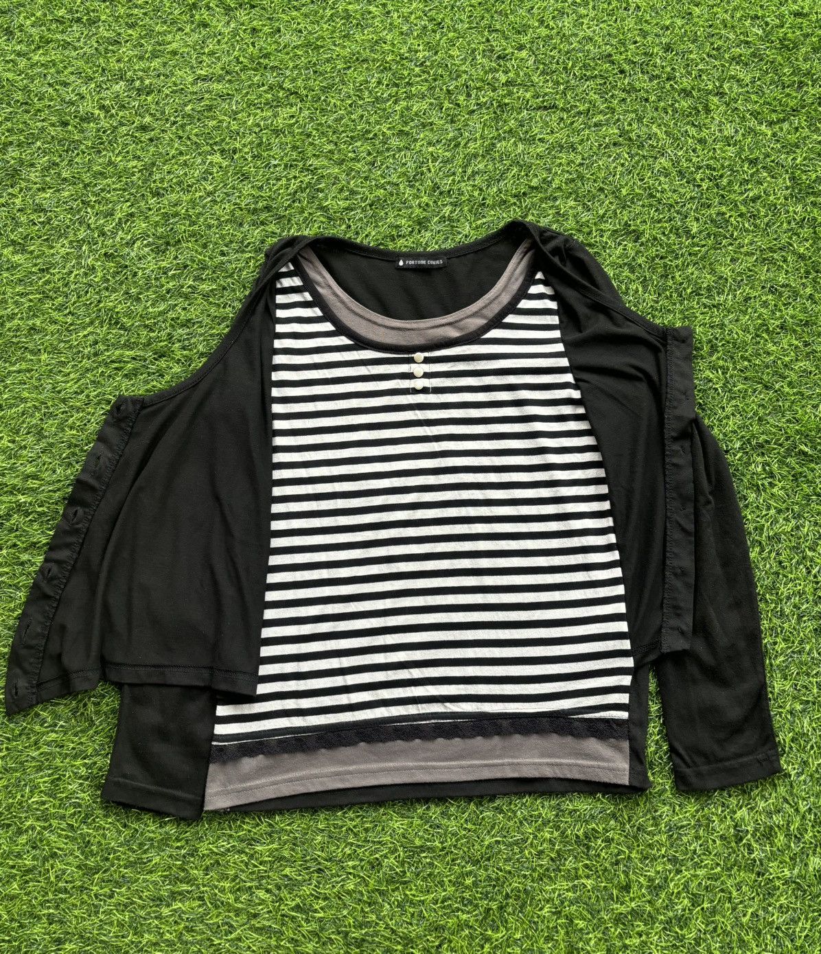 Hysteric Glamour Y2k Double Layer Fortune Cokies Longsleeve Size M / US 6-8 / IT 42-44 - 2 Thumbnail