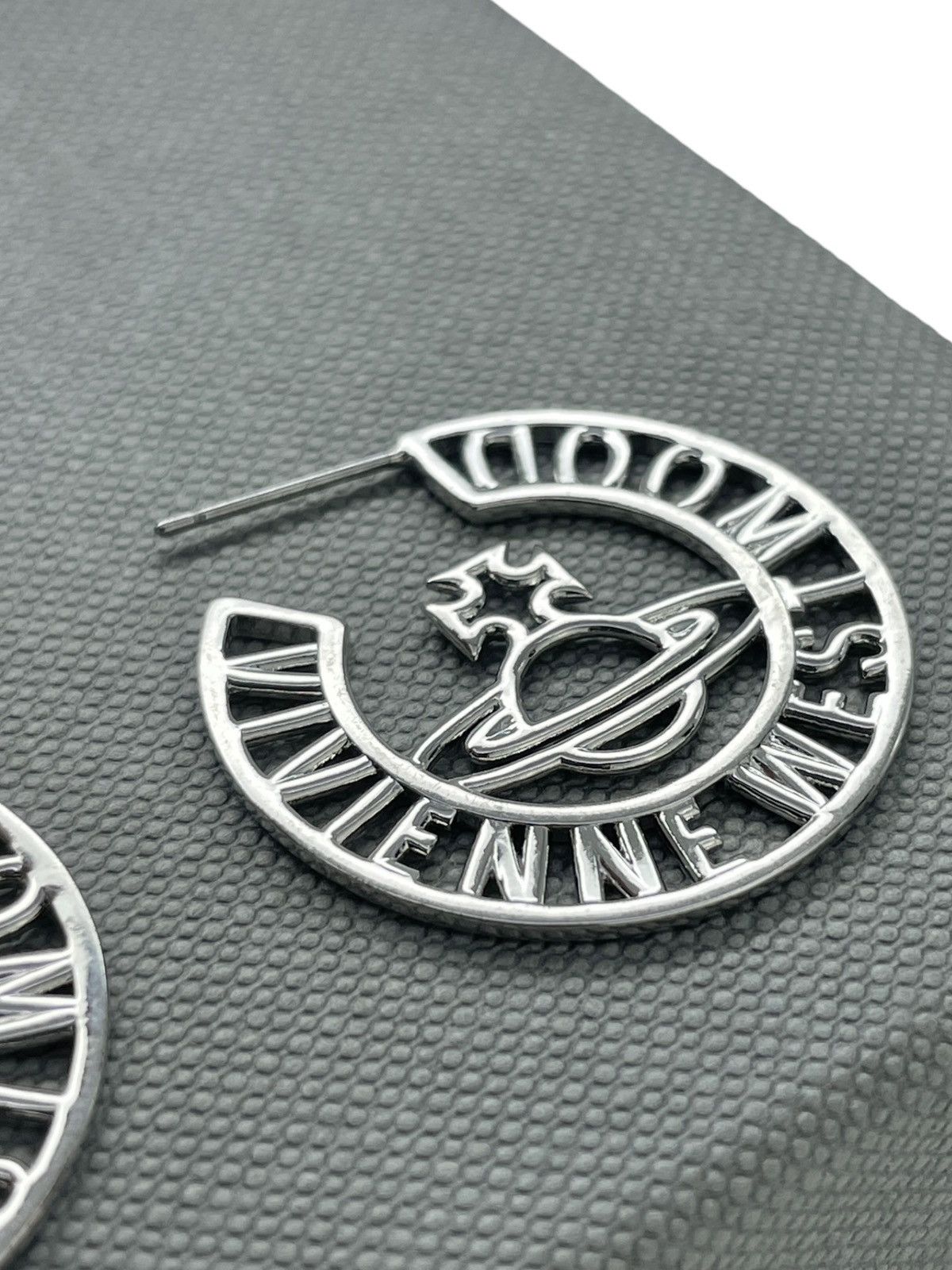 Vivienne Westwood Spell Out Hoop Orb Earrings Size ONE SIZE - 6 Thumbnail