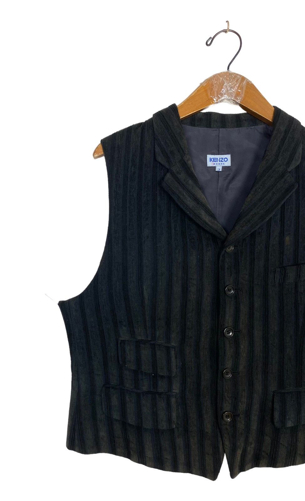Kenzo Rare‼️ Vintage Kenzo Waistcoat Stripe Made in Japan Size US S / EU 44-46 / 1 - 2 Thumbnail