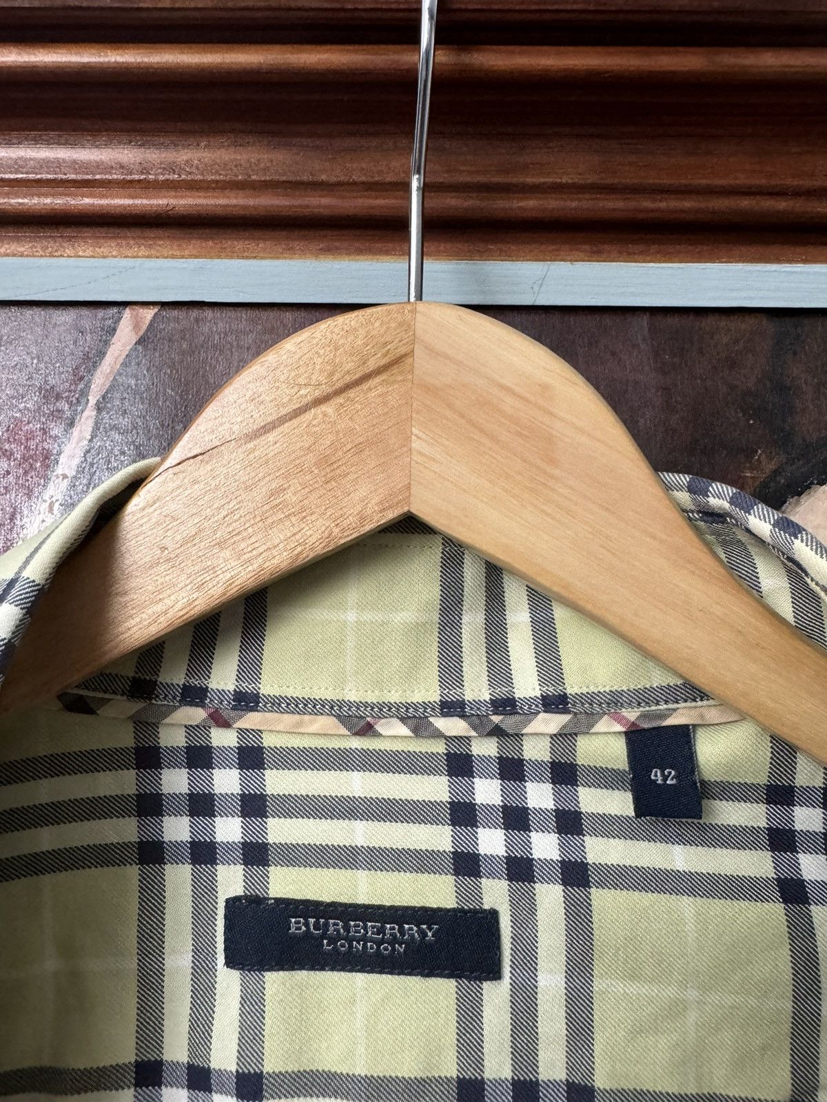Burberry Burberry Button Up Casual Shirt Yellow NovaCheck Rare Luxury Size US L / EU 52-54 / 3 - 5 Thumbnail