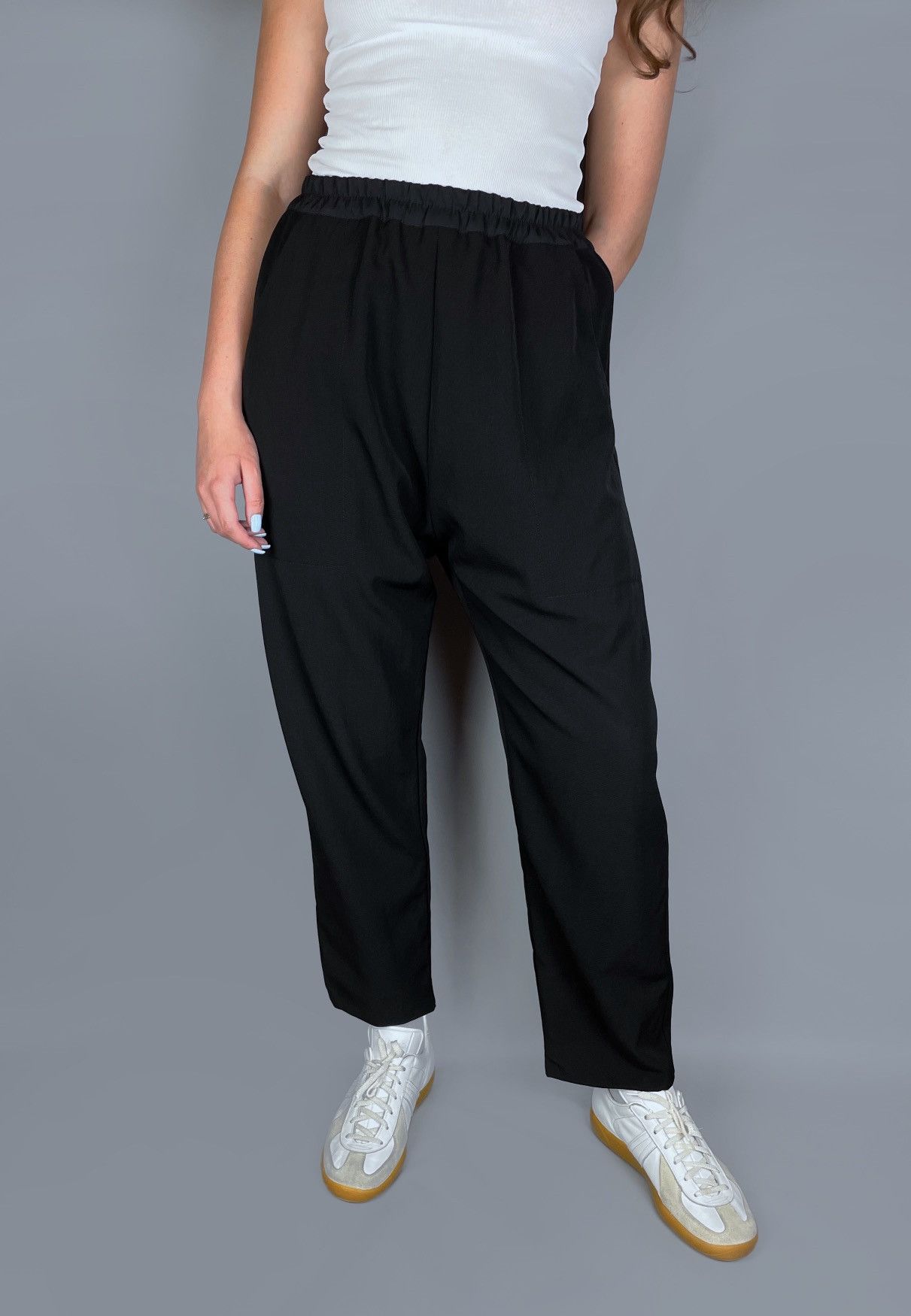 Other Vintage CHRISTA DE CAROUGE Wide Leg Wool Pants One Size Size 27" / US 4 / IT 40 - 1 Thumbnail