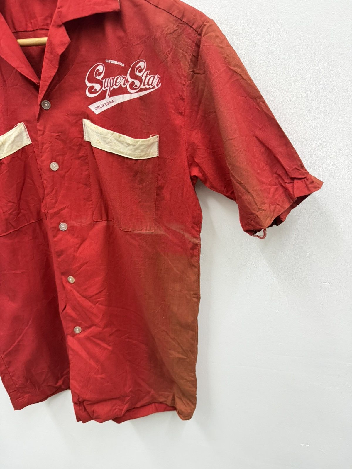 Vintage Vintage Bowling Shirt California Surf Faded Shirt Size US M / EU 48-50 / 2 - 3 Thumbnail