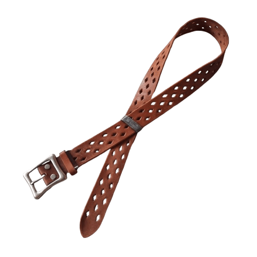 PPFM 🌸 Garrison japanese pettern design ninja leather belt Size ONE SIZE - 1 Thumbnail