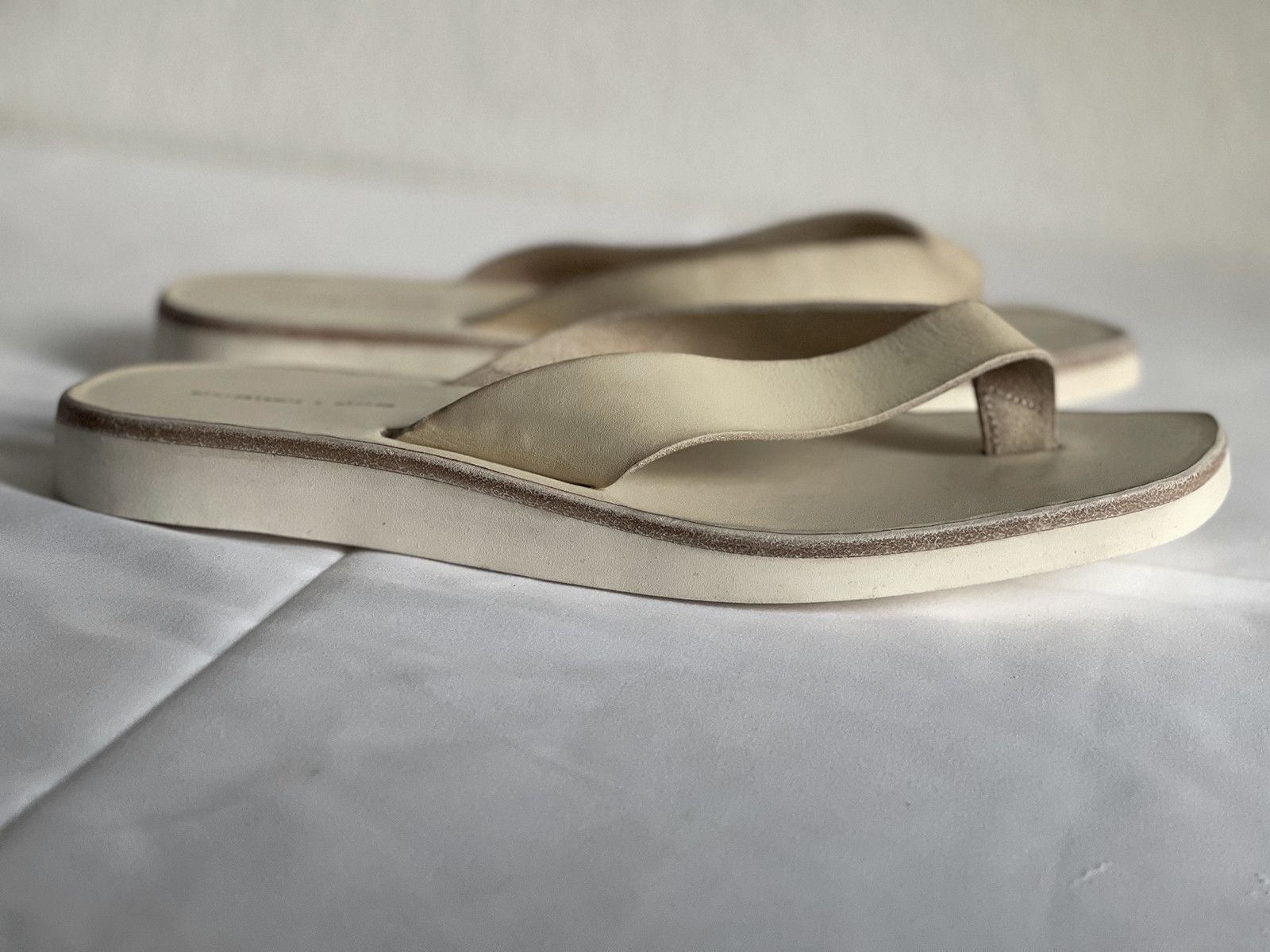 Dimissianos & Miller cow leather and rubber sole artisanal handmade flip-flops Size US 8.5 / EU 41-42 - 2 Thumbnail